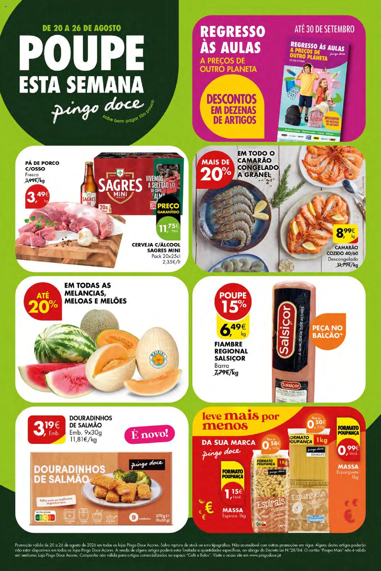 Pingo Doce Poupe Esta Semana Açores │ válido de 20/08/2026 | Página: 1