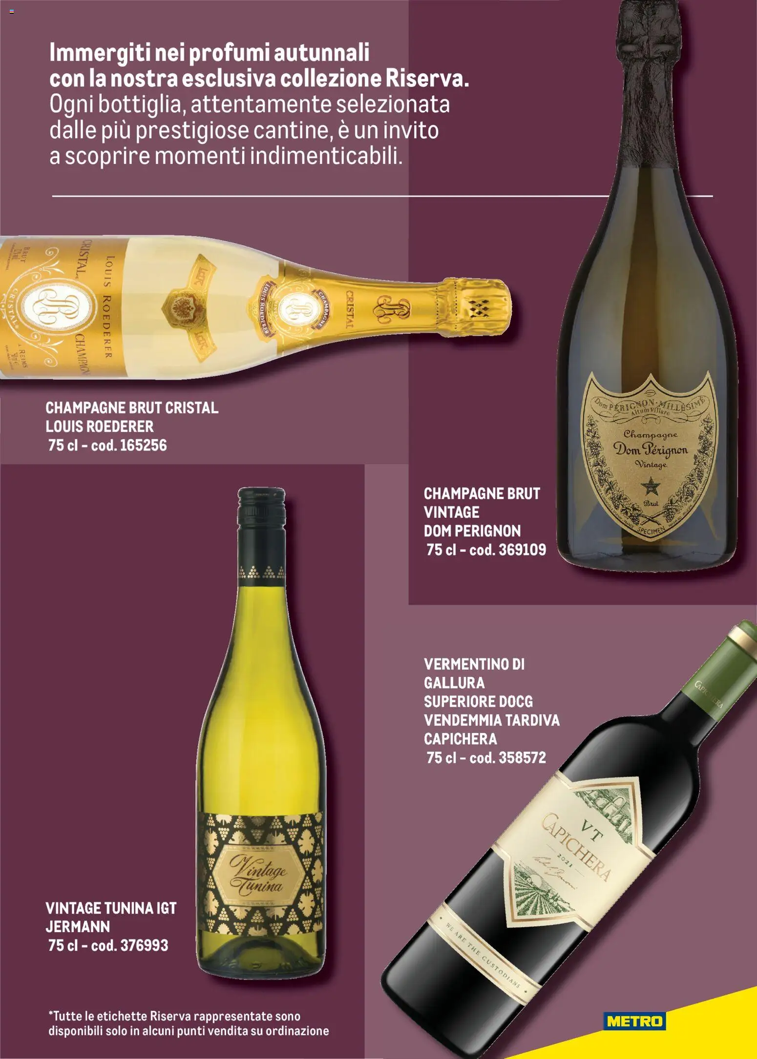 Volantino Metro del 24/09/2026 | Pagina: 43 | Prodotti: Dom Pérignon, The, Champagne, Profumi