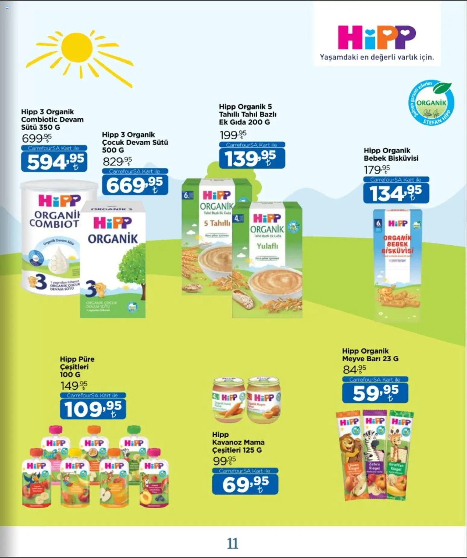 CarrefourSA - Katalog Bebek - 12 Ekim 2026 tarihinden itibaren geçerlidir | Sayfa: 11 | Ürünler: Meyve, Tahıl
