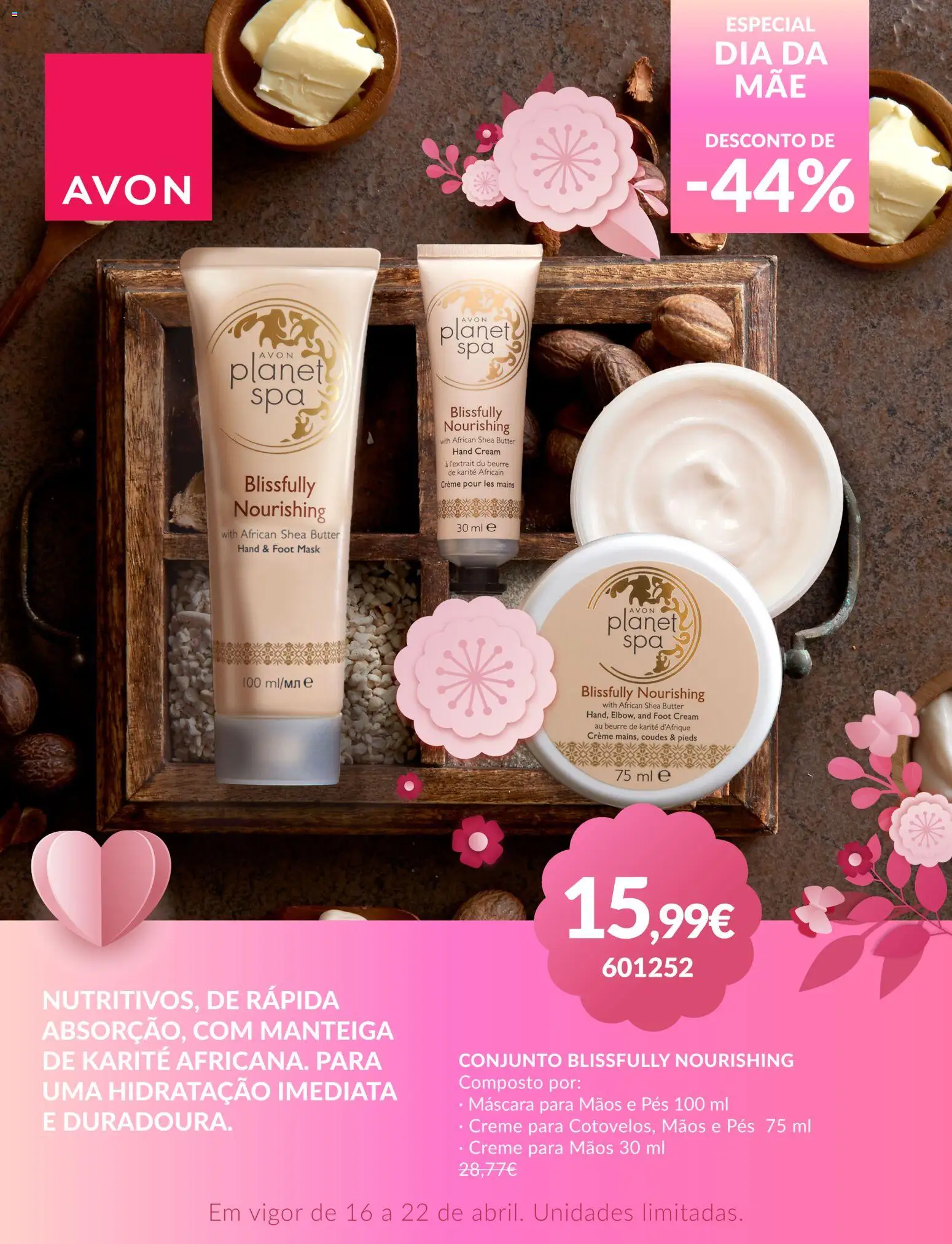 Avon Especial dia de Mae │ válido de 16.04.2026 | Página: 8 | Produtos: Creme para mãos, Manteiga, Creme