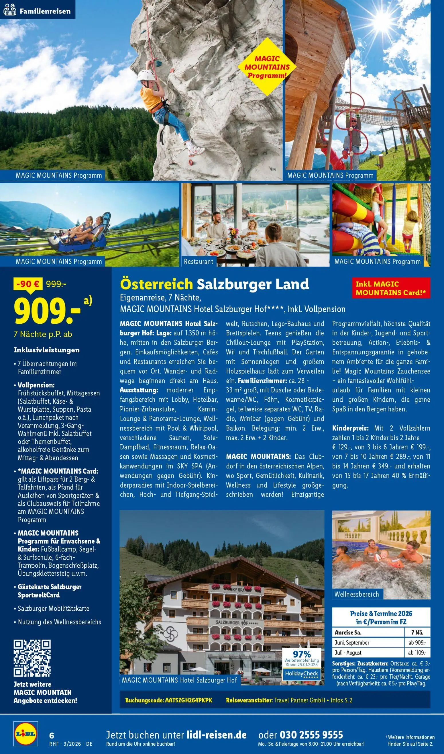 Lidl Reisen Prospekt 	 – gültig ab 28.02.2026 | Seite: 6 | Produkte: Käse, Burger, Pasta, Uhr
