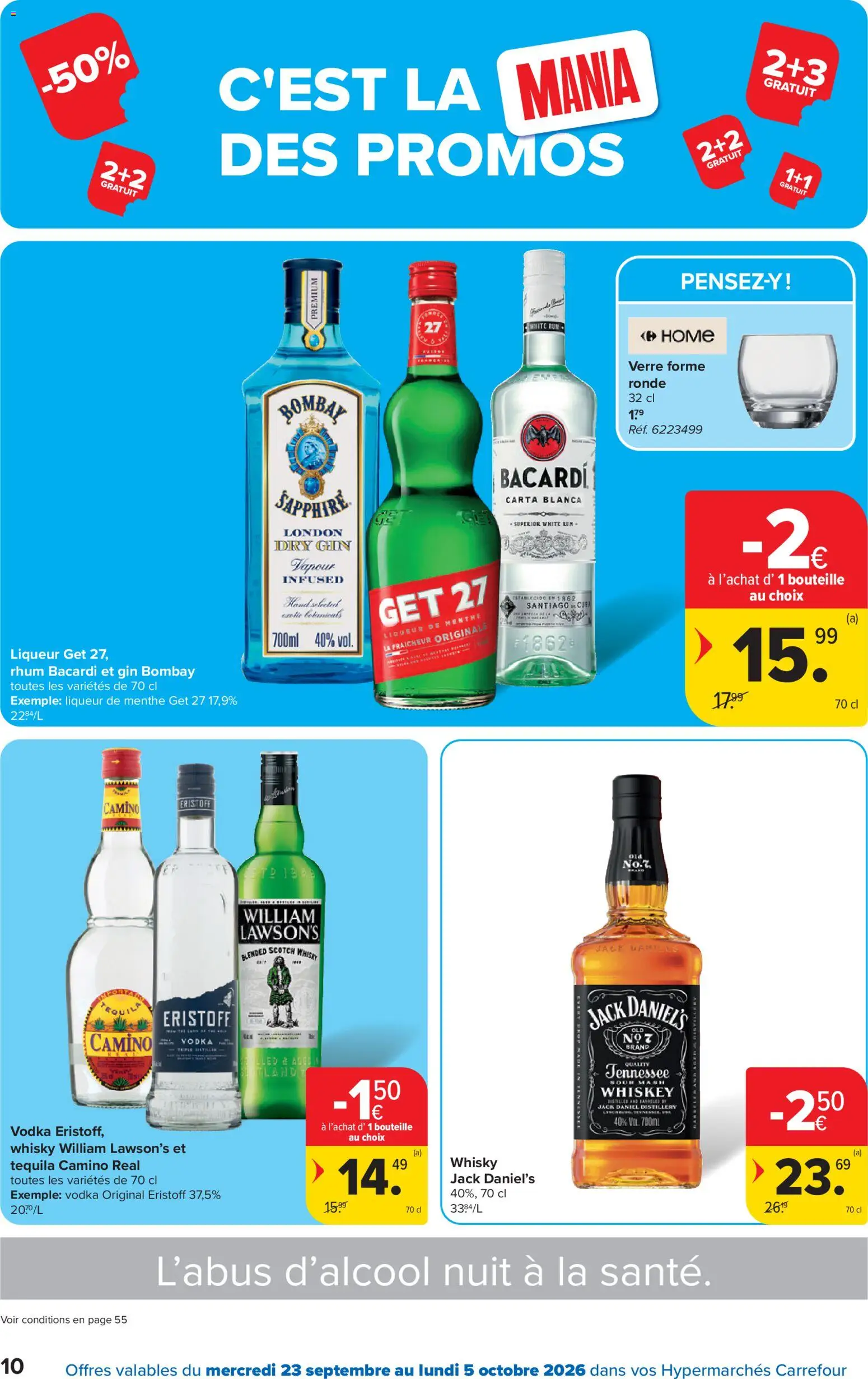{H1} | Pagina: 10 | Producten: Gin, Bacardi, Vodka, Jack Daniel’s