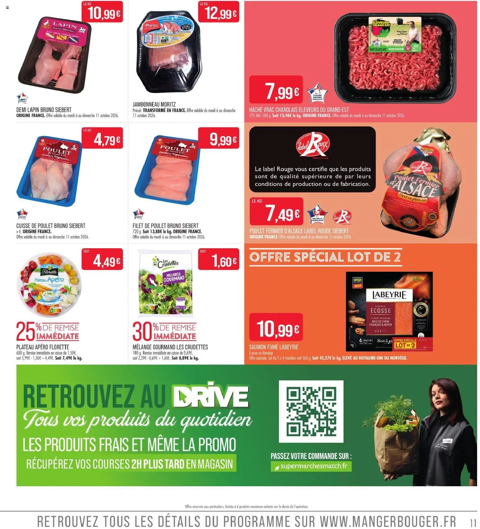 {H1} | Page: 11 | Produits: Cuisse, Plateau, Poulet, Cuisse de poulet