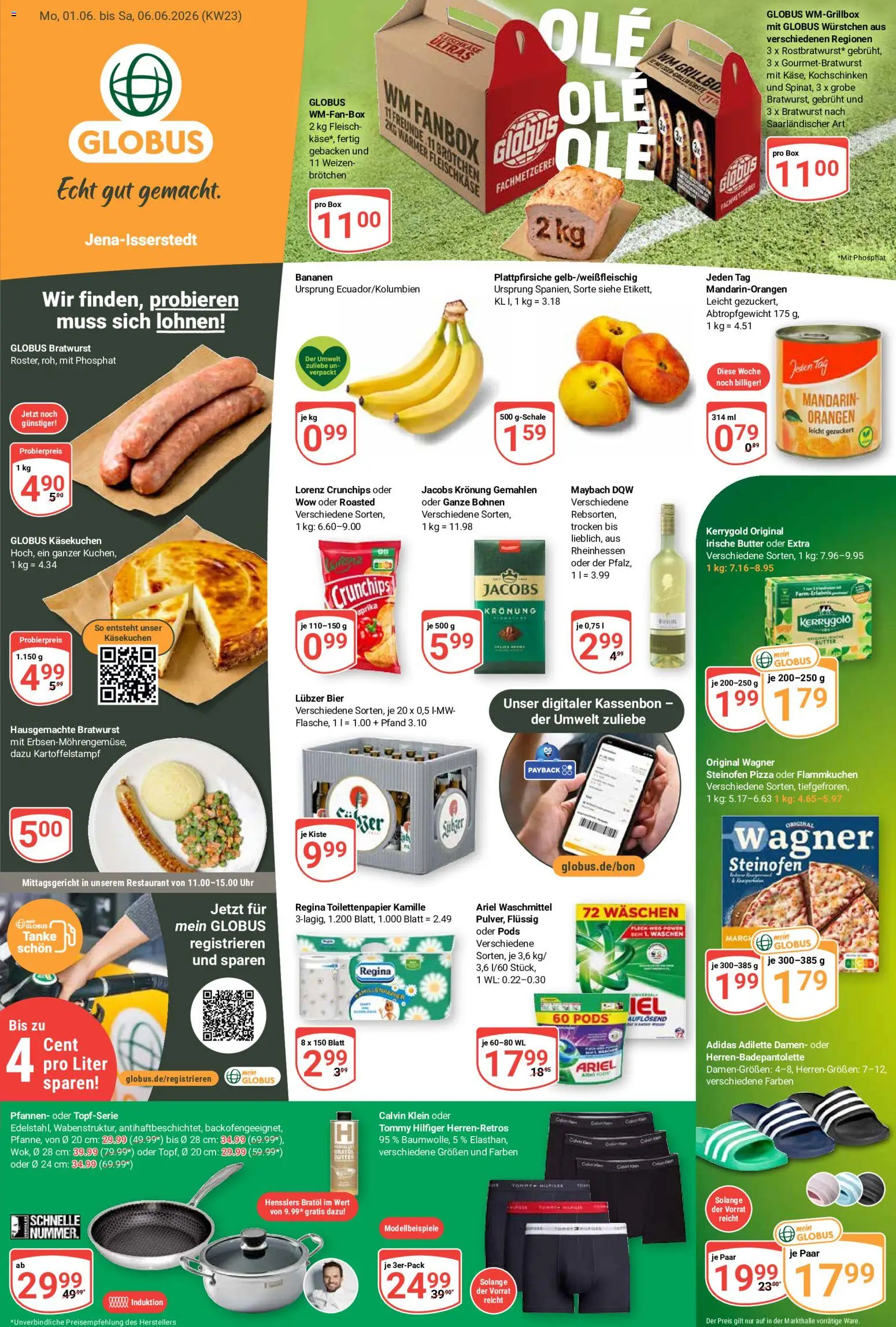 Globus Prospekt – gültig ab 01.06.2026 | Seite: 5 | Produkte: Bier, Box, Bratwurst, Orangen