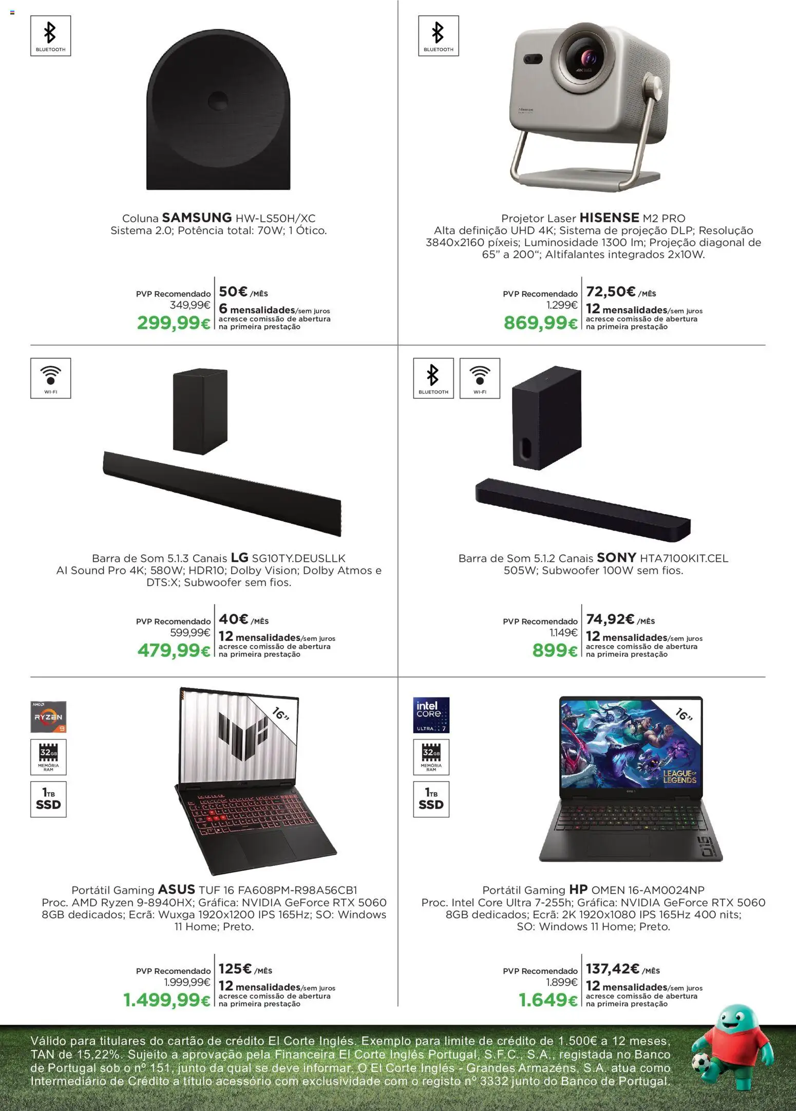 El Corte Ingles folheto │ válido de 05.06.2026 | Página: 5 | Produtos: Banco, Projetor