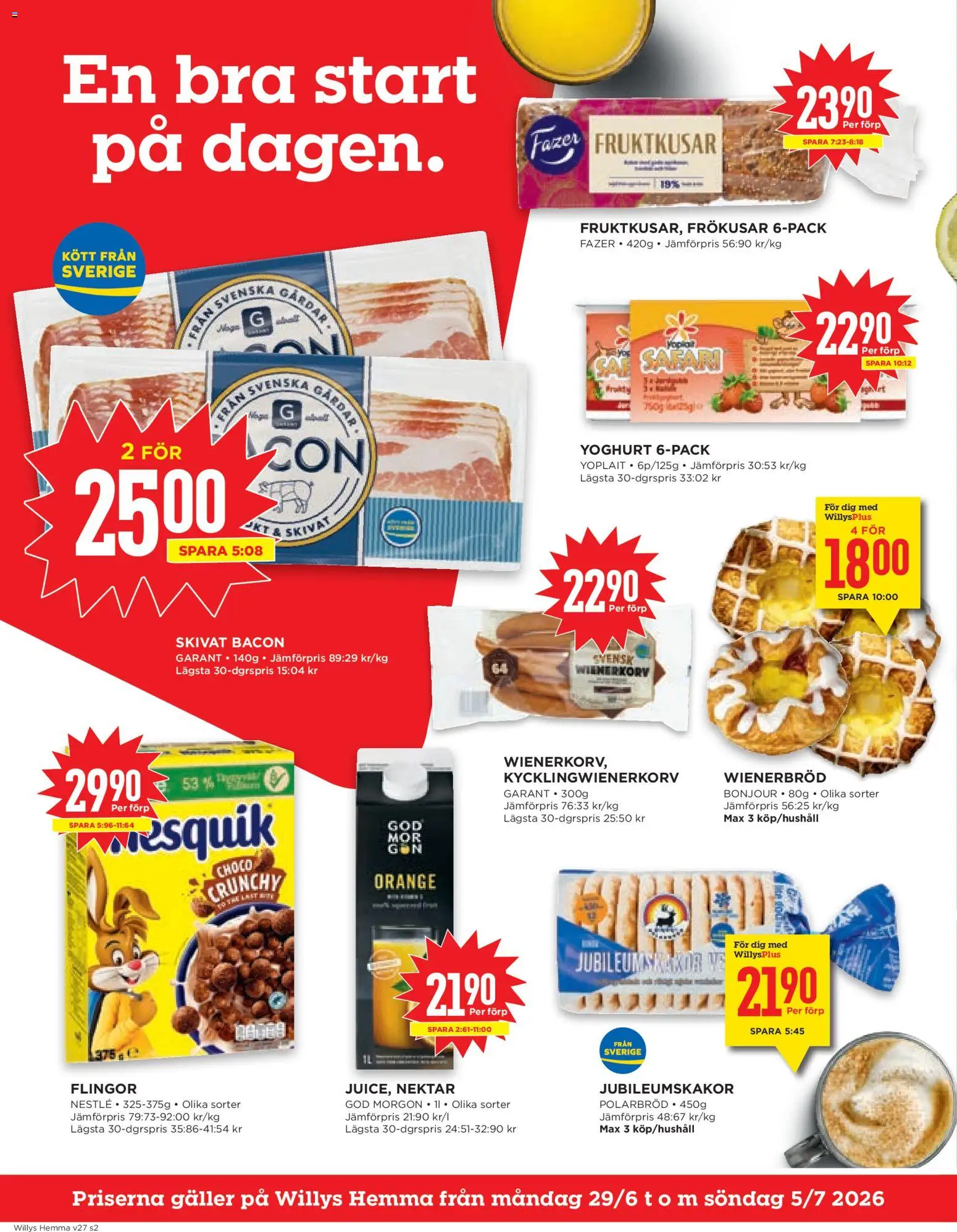 Willys reklamblad aktuell från 29/06/2026 | Sida: 2