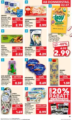 Kaufland Prospekt ab 02.07.2026 gültig | Seite: 41 | Produkte: Quark, Milch, Iglo, Gemüse