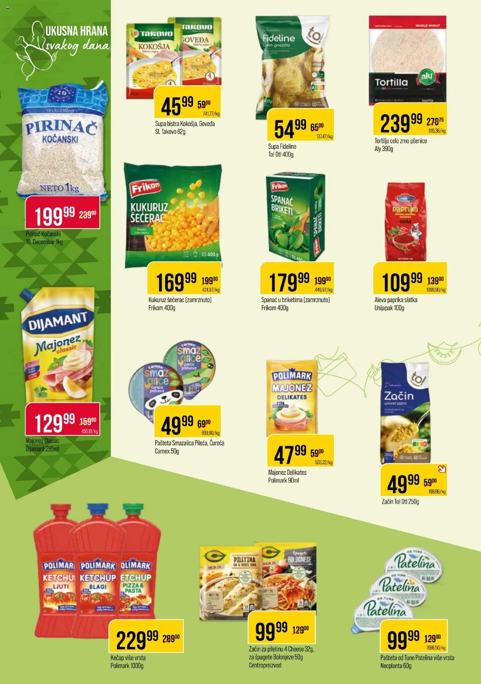 Metalac Proleter katalog - važi od 17.06.2026 | Strana: 6 | Proizvode: Tortilja, Kukuruz, Pirinač, Pašteta