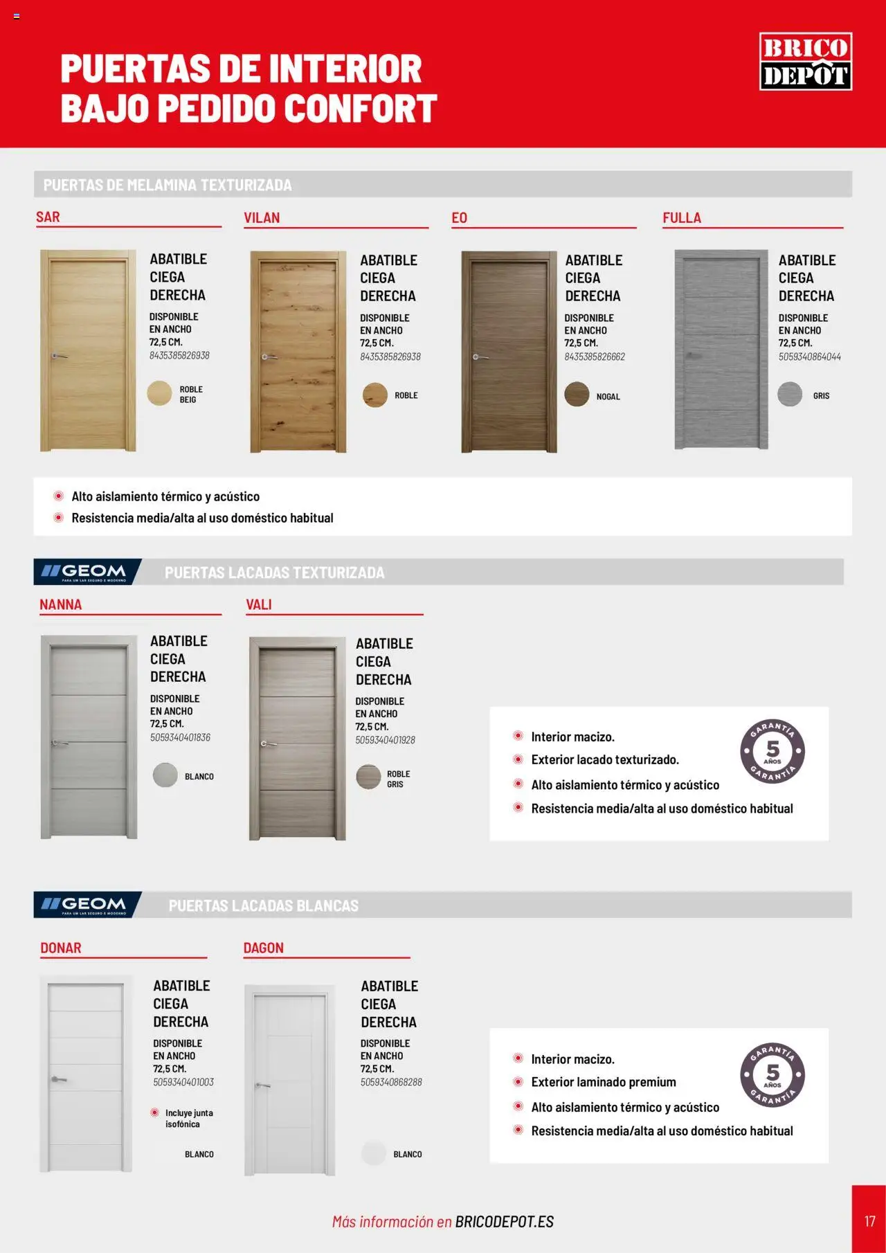Brico Depôt Puertas y ventanas │ válido desde el 23/07/2025 | Página: 17 | Productos: Puertas