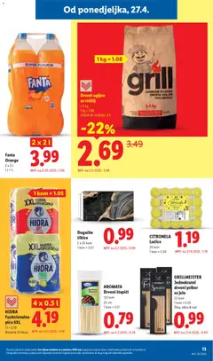 FANTA, Fanta Orange 2 x 2 l - Pregled kataloga iz trgovine Lidl, vrijedi od 27.04.2026 | Stranica: 13