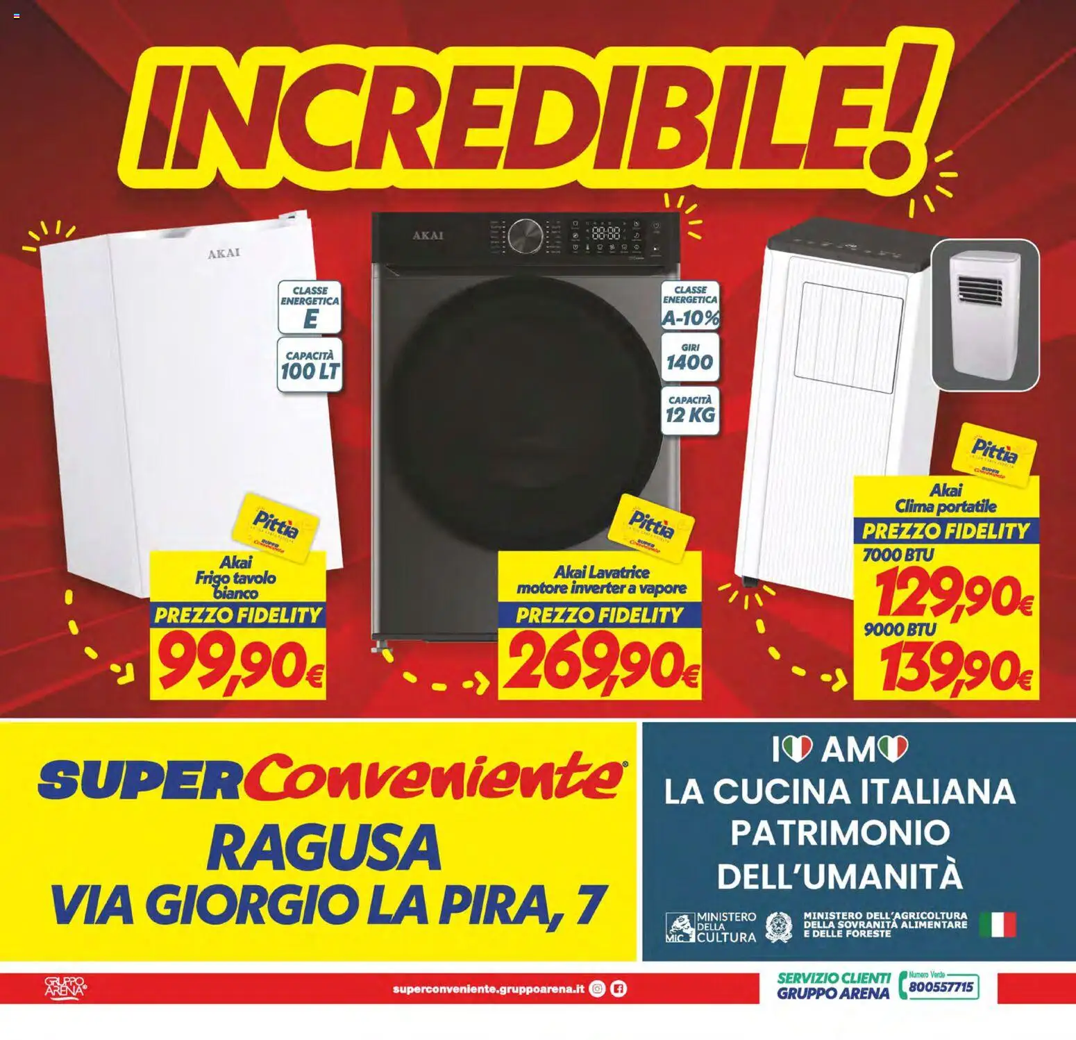 Volantino SuperConveniente del 19.05.2026 | Pagina: 24 | Prodotti: Lavatrice, Tavolo