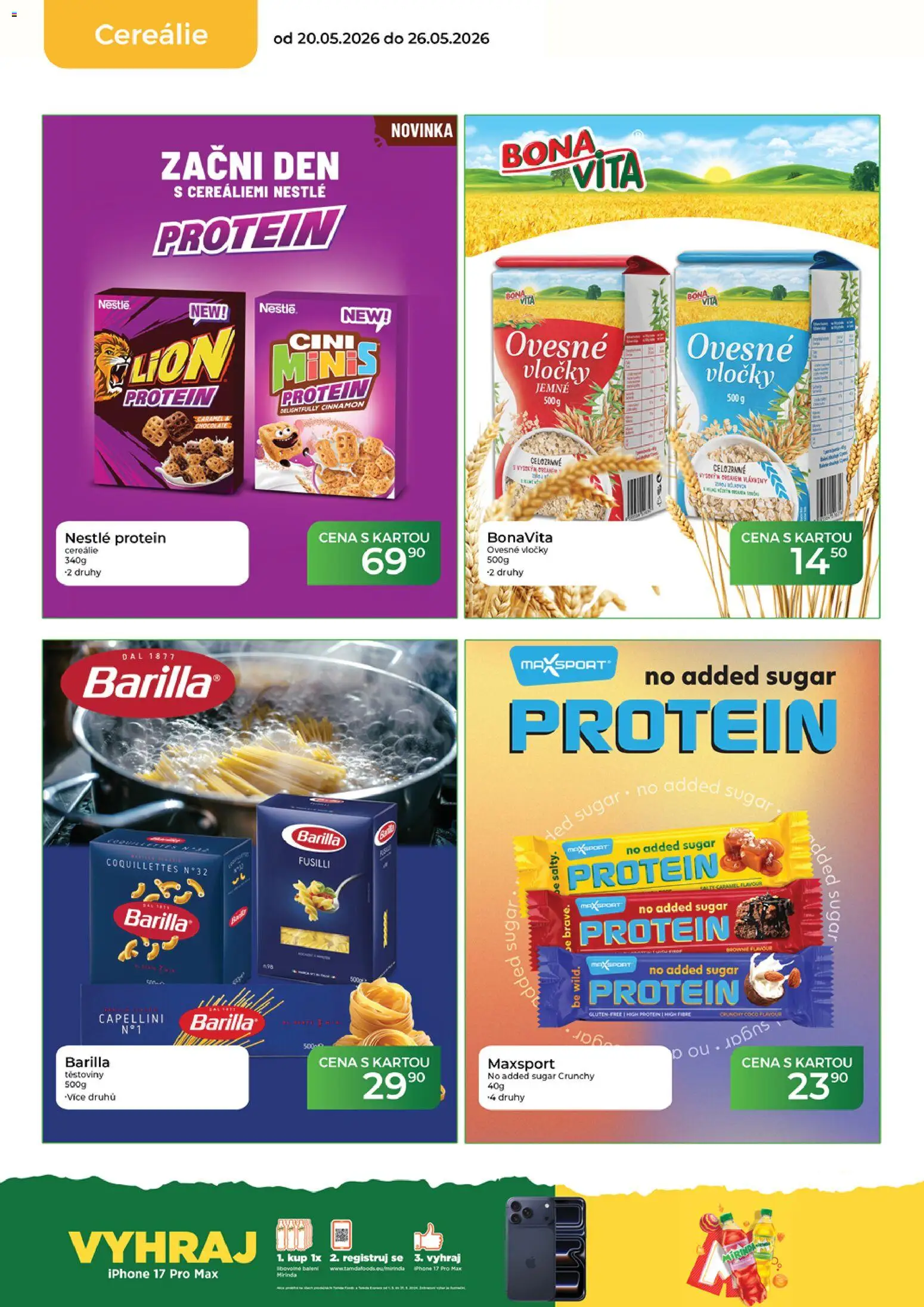 Tamda Foods leták od 20.05.2026 | Strana: 26 | Produkty: Cereálie, Iphone, Ovesné vločky, Protein