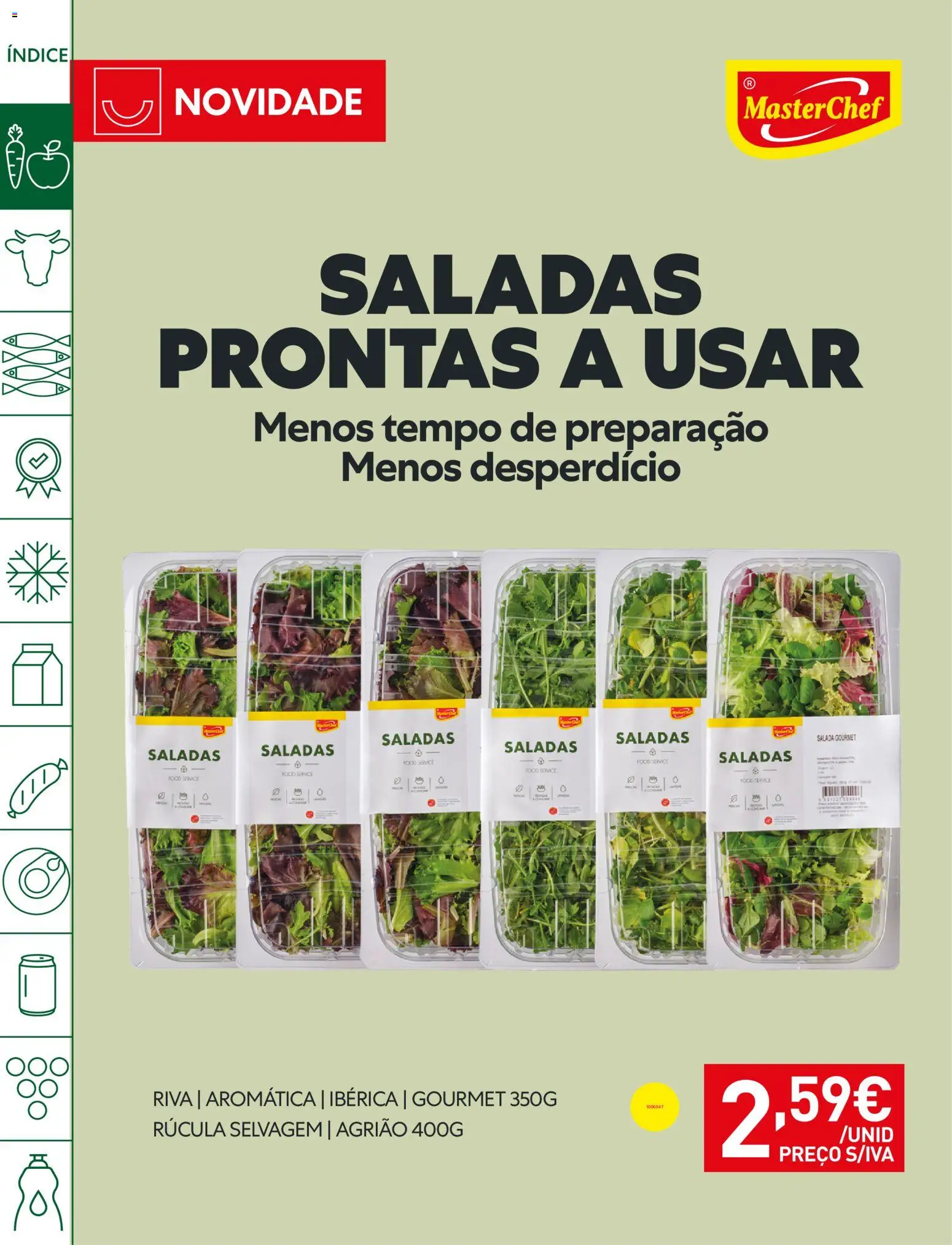 Recheio Horeca │ válido de 11/08/2026 | Página: 2 | Produtos: Rúcula, Saladas, Agrião, Salada