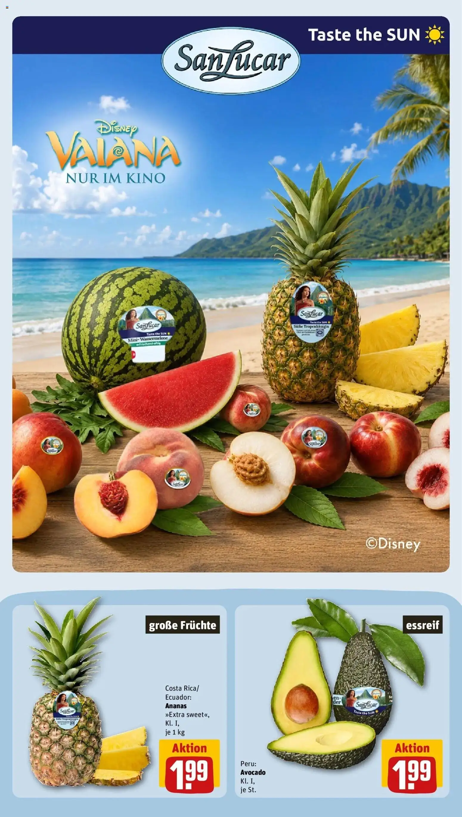 REWE Prospekt ab 03.08.2026 zum Blättern » Angebote | Seite: 9 | Produkte: Ananas, Avocado, Wassermelone