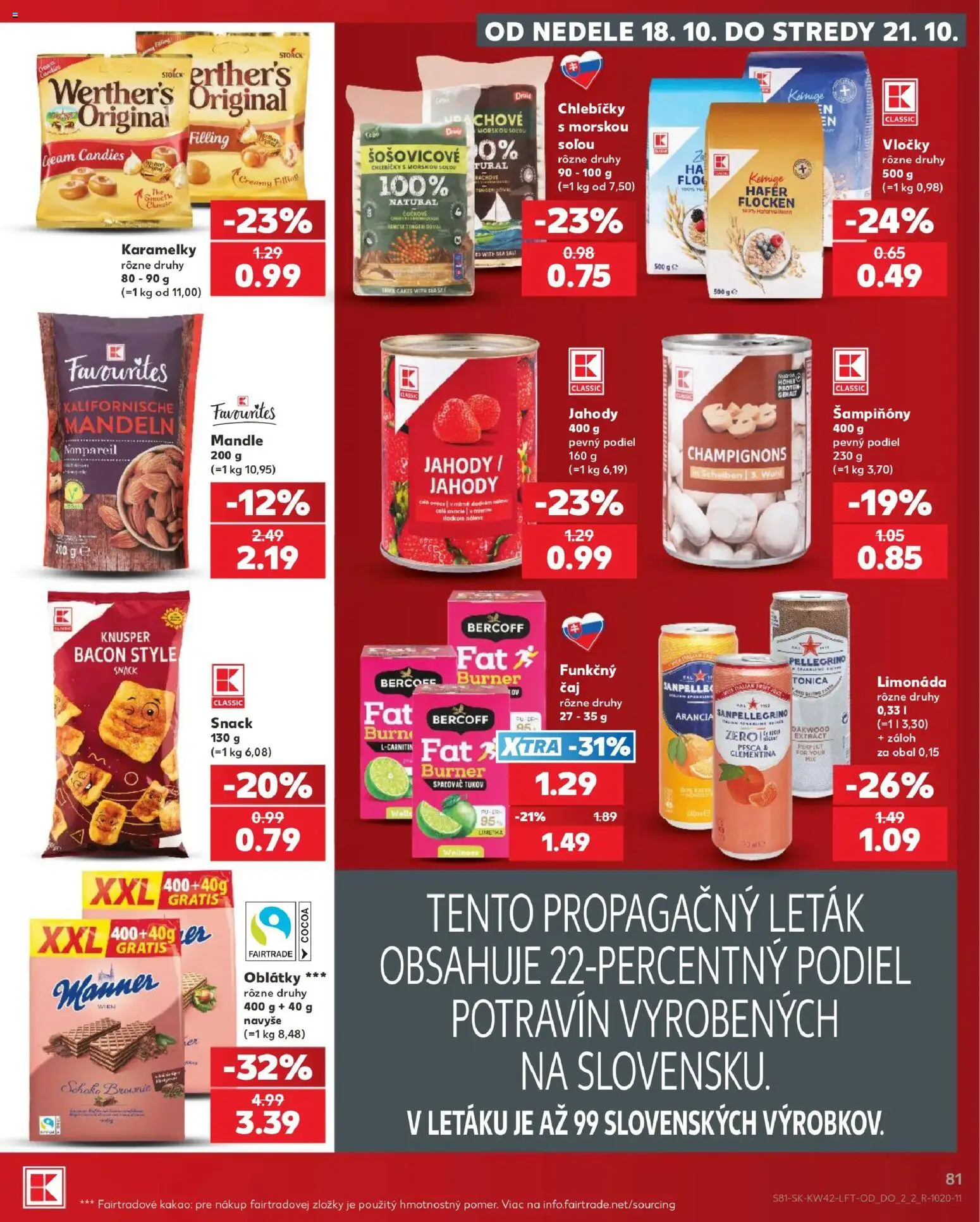 Nové Kaufland akcie – leták je platný od 15.10.2026 | Strana: 81