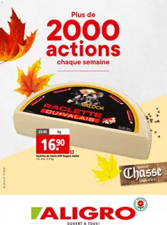 Aligro aktionen Gourmand Chavannes, Matran, Genève, Sion ab 26.10.2026 gültig