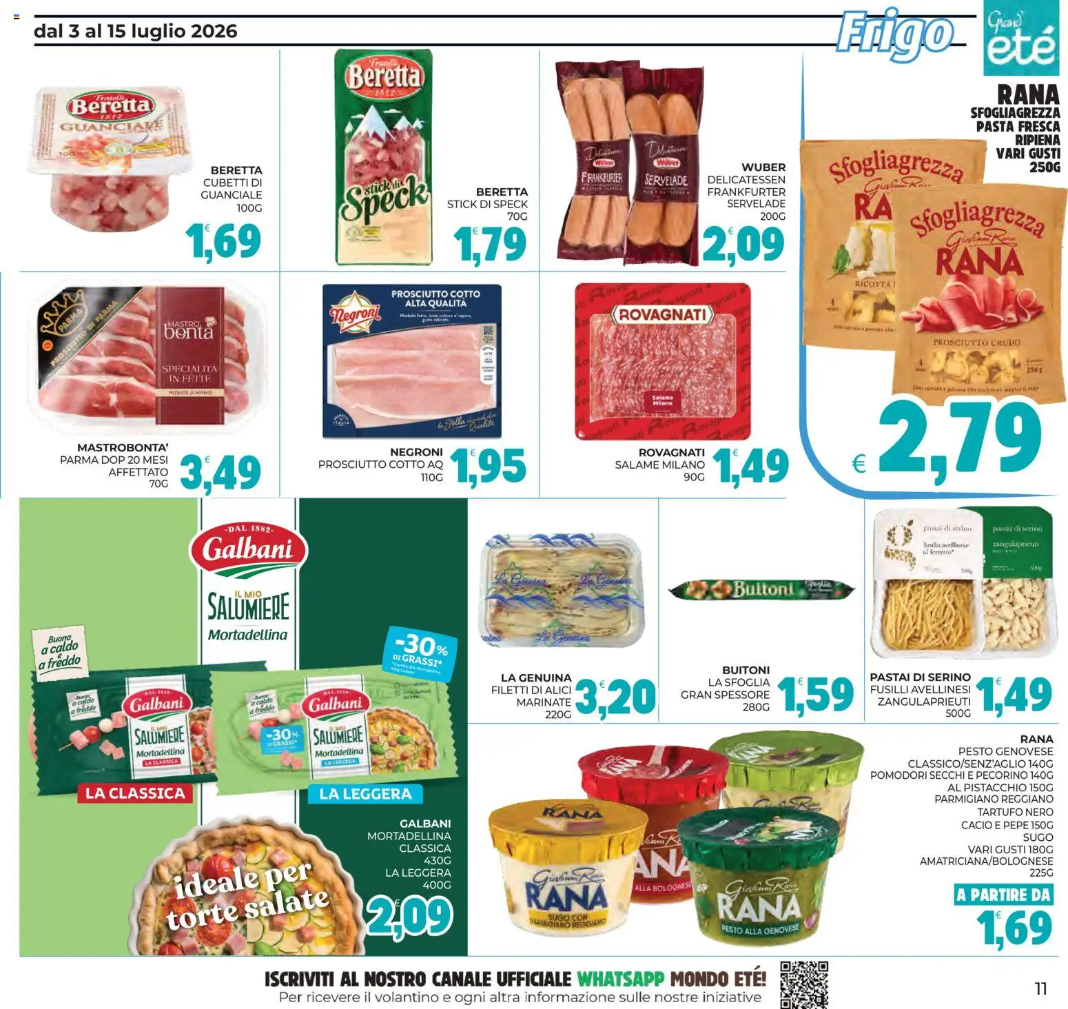 Volantino Eté del 03/07/2026 | Pagina: 11 | Prodotti: Tartufo, Prosciutto di Parma, Prosciutto, Alici