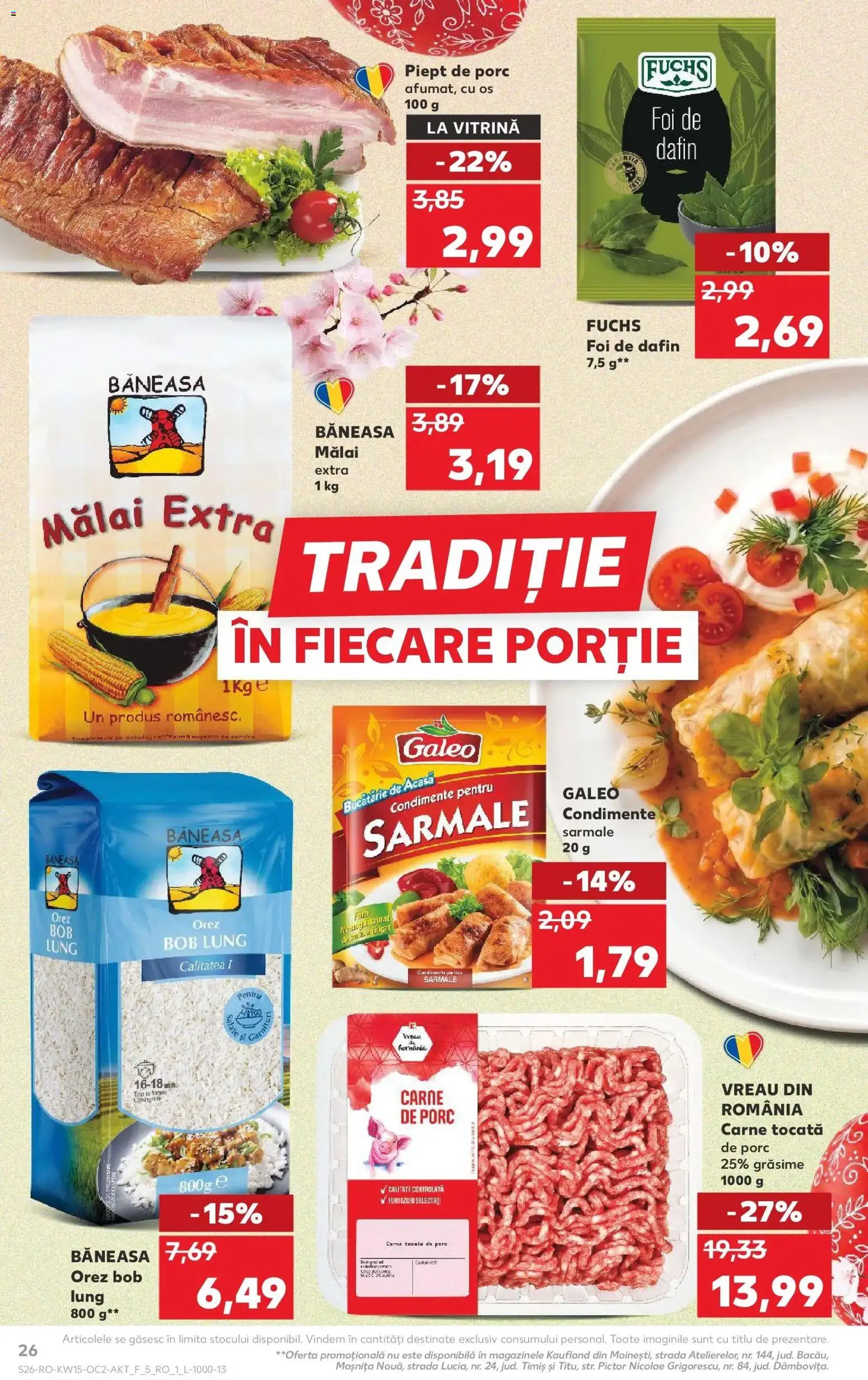 Noul catalog Kaufland – valabil de la 08.04.2026 | Pagină: 26 | Produse: Bucătărie, Vitrină, Orez, Carne tocată