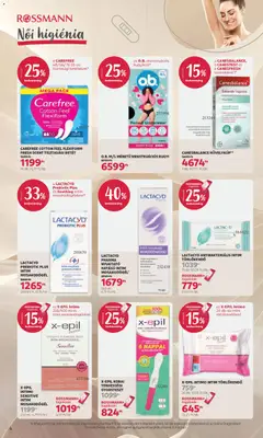 Rossmann akciós újság - amely érvényes a következő dátumtól: 2026.08.17. | Oldal: 4 | Termékek: Betét, Tisztasági betét, Intim mosakodógél, Bugyi