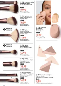Pogląd oferty "Oriflame Katalog 12 2026" - ważna od 19.08.2026 | Strona: 68 | Produkty: Pędzel, Gąbeczki do makijażu