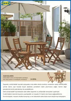 04.05.2026 tarihinden itibaren geçerli olan IKEA kataloğu önizlemesi | Sayfa: 3 | Ürünler: Katlanabilir sandalye, Masa, Sandalye