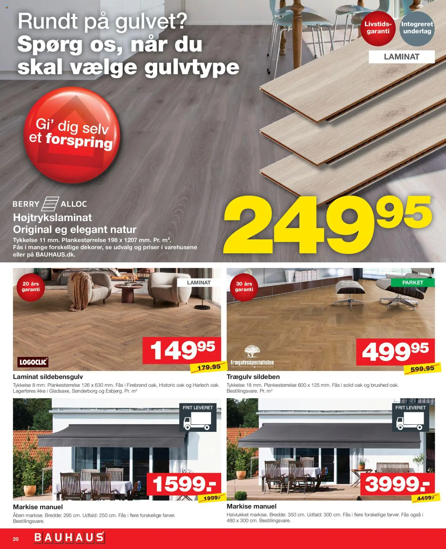 Bauhaus tilbudsavis – gyldig fra 05.06.2026 | Side: 20 | Produkter: Markise