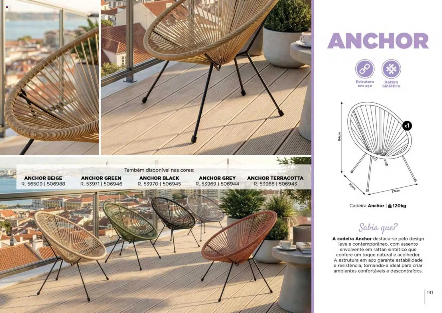 Espaço Casa folheto Ar Livre 2026 │ válido de 07.03.2026 | Página: 141 | Produtos: Cadeira