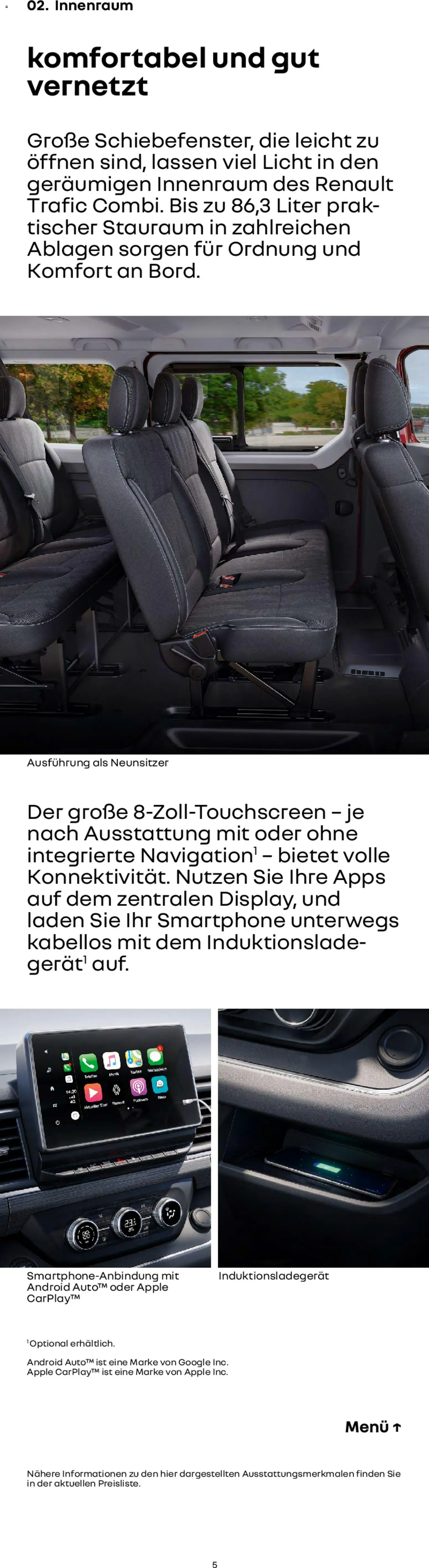 Renault Trafic Combi – gültig ab 15.01.2026 | Seite: 5 | Produkte: Apple, Smartphone