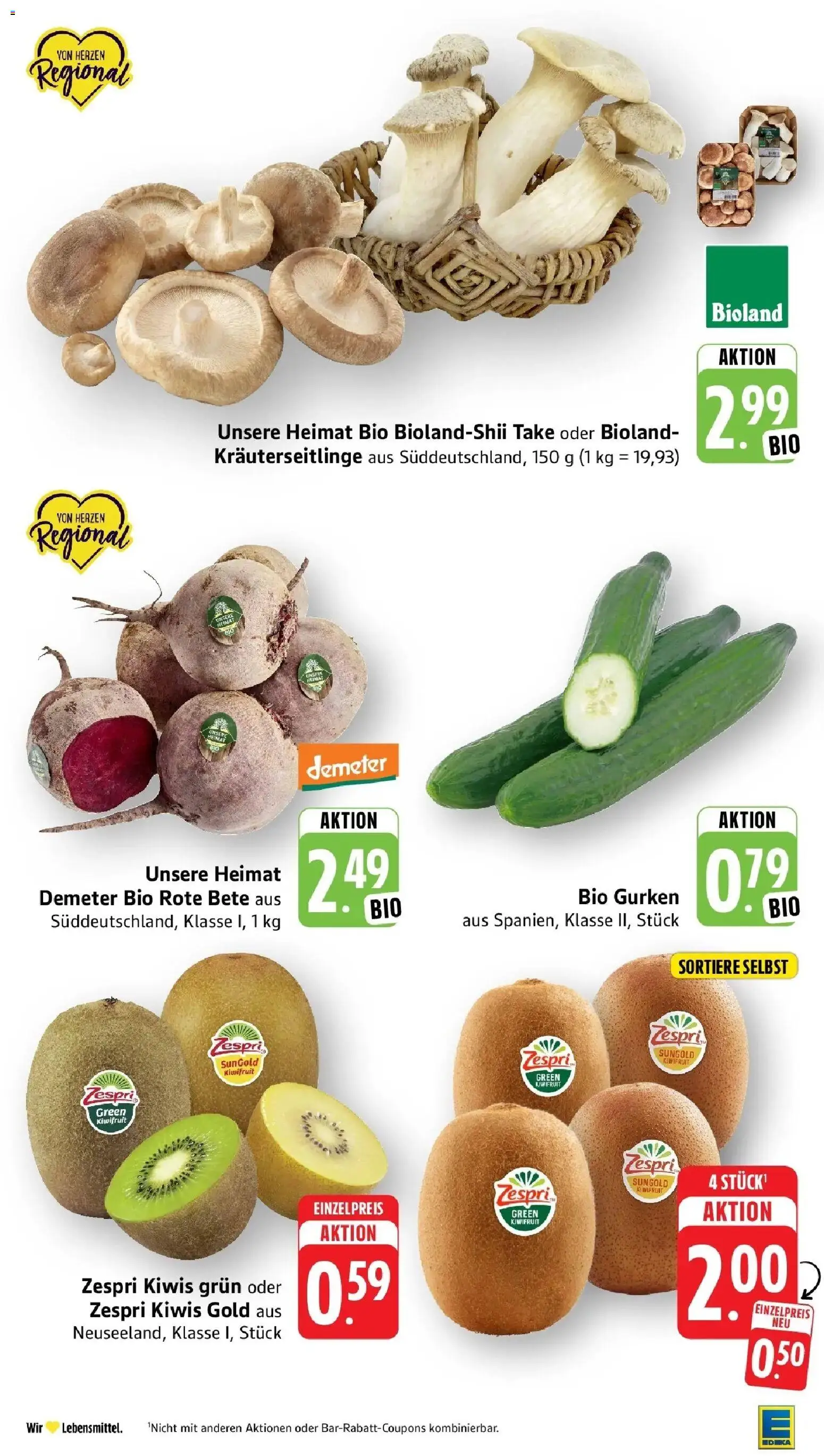 E center Prospekt Donaueschingen (ab 05.10.2026) zum Blättern | Seite: 14 | Produkte: Gurken