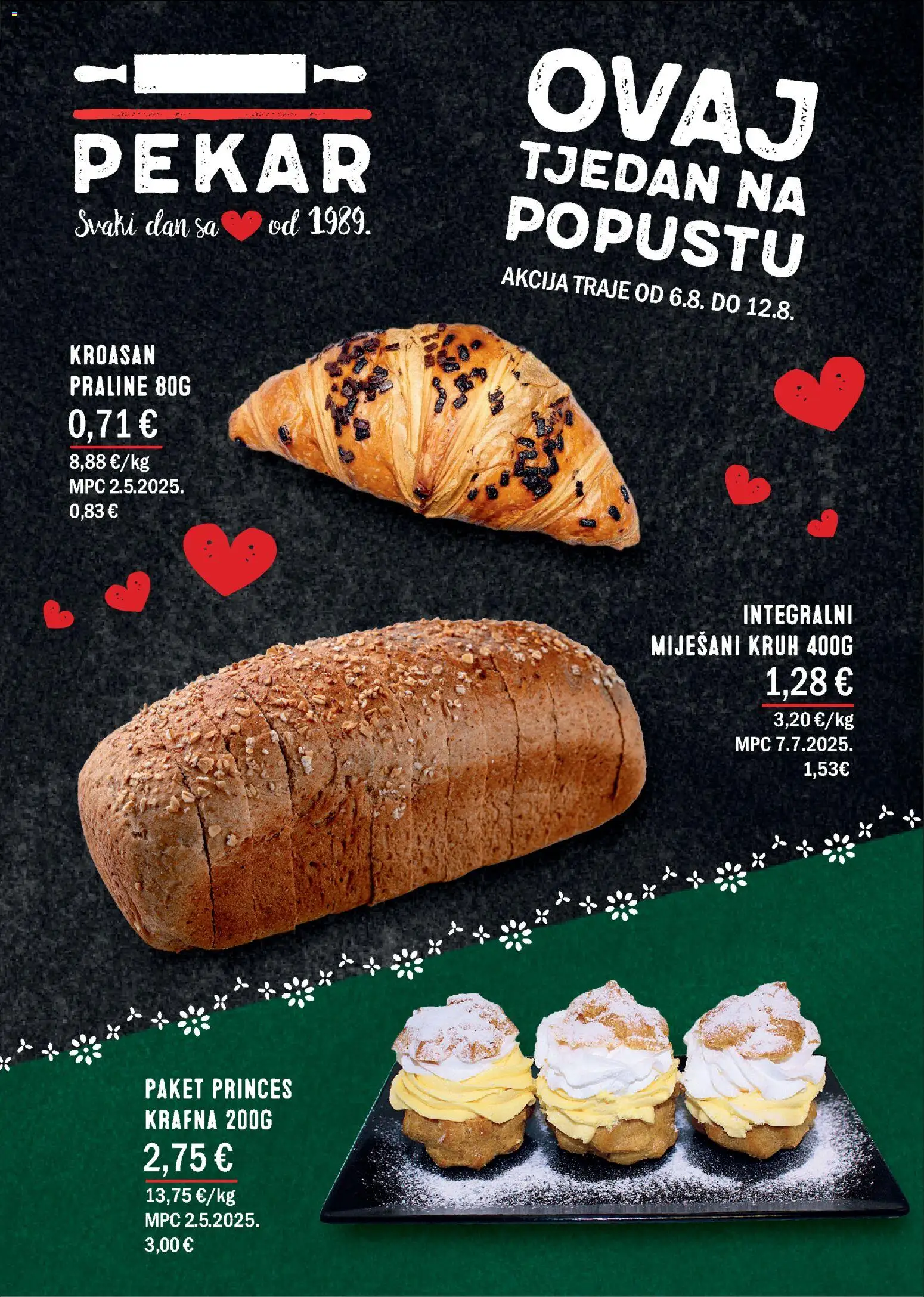 Boso katalog | vrijedi od 06.08.2026 | Stranica: 2 | Proizvodi: Praline, Kruh, Kroasan