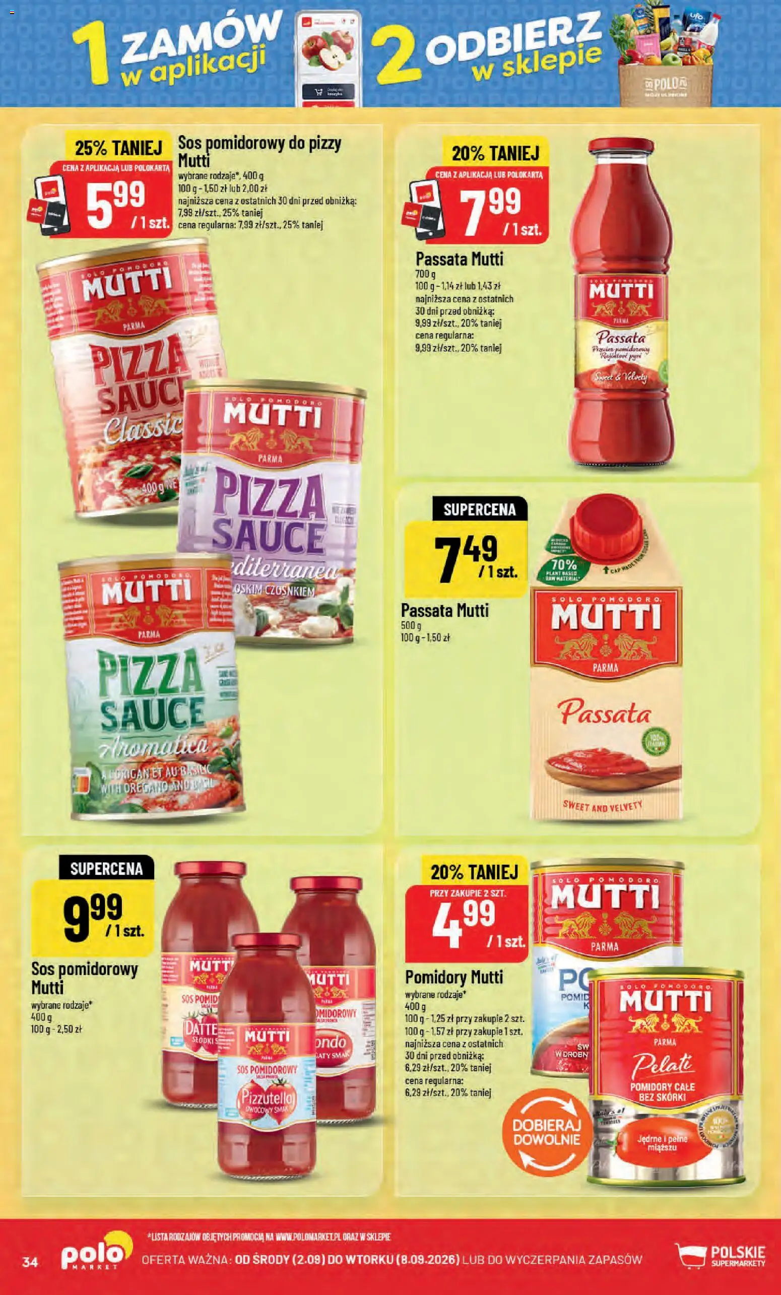 POLOmarket gazetka od 02.09.2026 | Strona: 34 | Produkty: Oregano, Sos pomidorowy, Pomidory, Passata