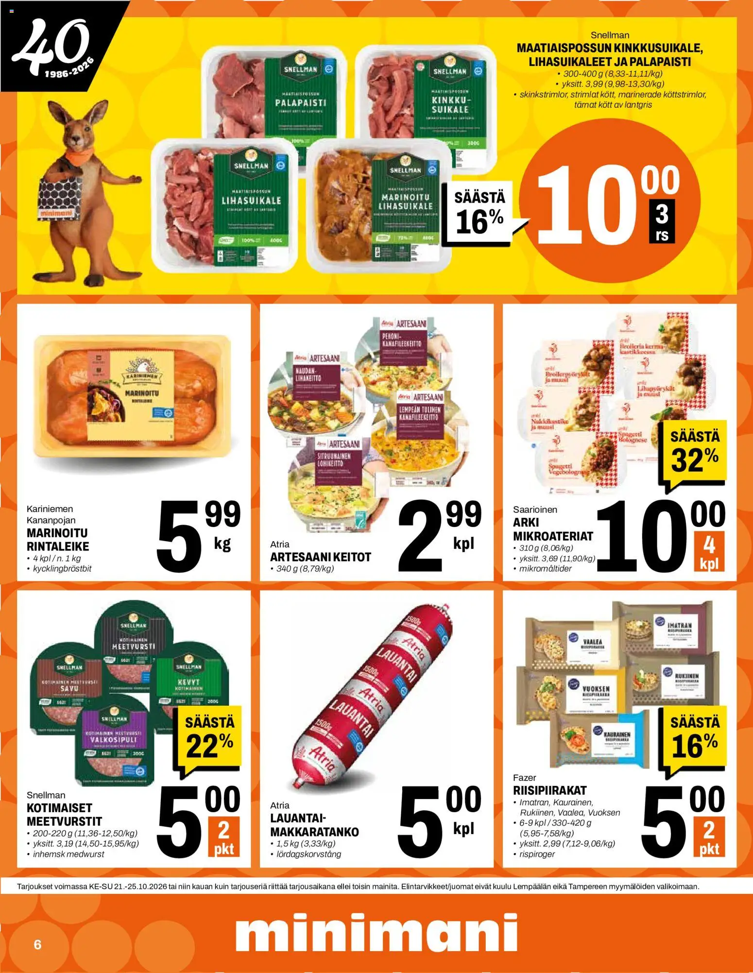 Minimani tarjoukset – voimassa 21/10/2026 alkaen | Sivu: 6