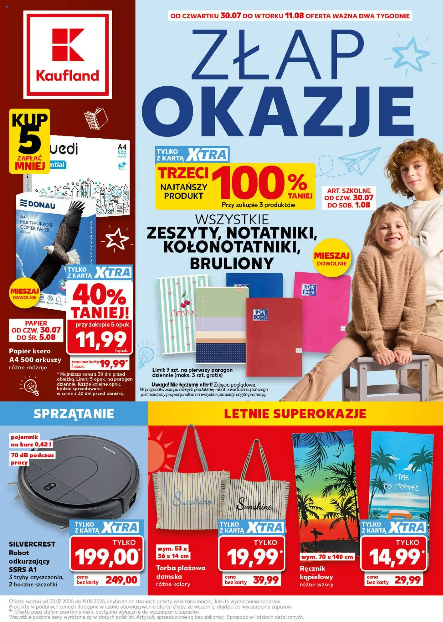 Kaufland Polsko leták - Złap okazje od 30.07.2026 | Strana: 1 | Produkty: Robot, Karty