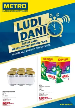 Metro katalog Ludi dani - pregled Metro kataloga - važi od 02.09.2026
