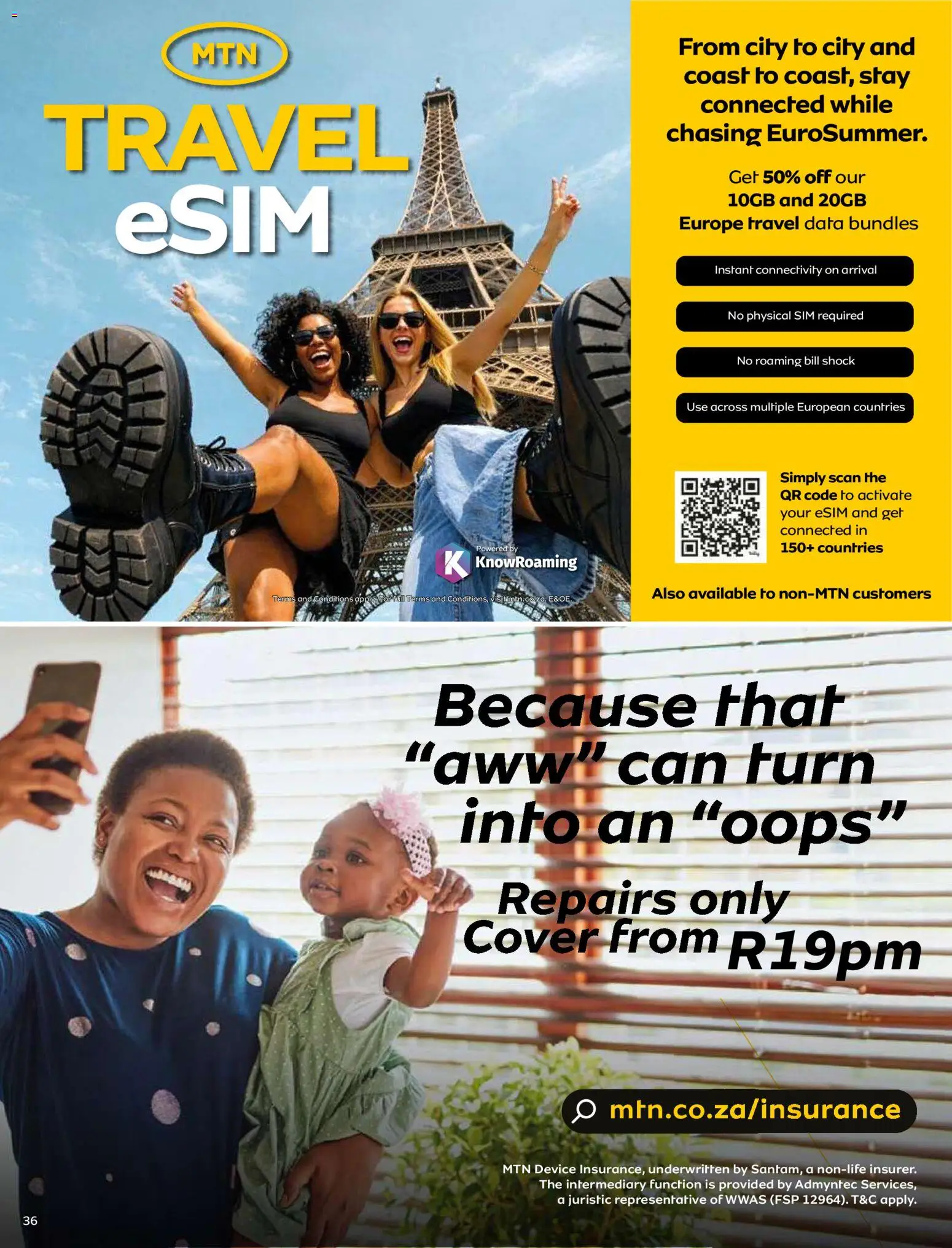 New MTN catalogue – valid from 07.05.2026 | Page: 36 | Products: Data, Sim, Cover