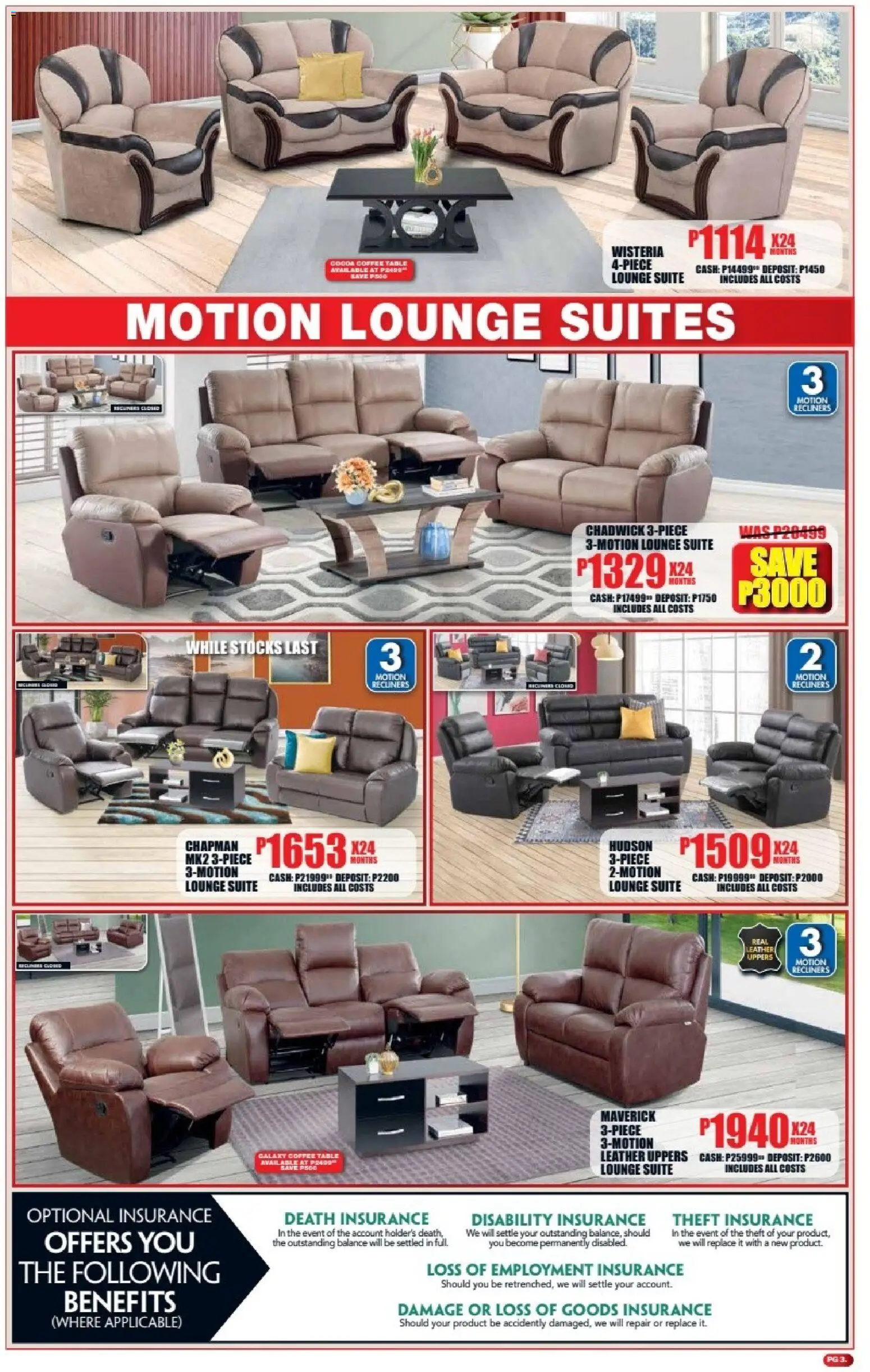 New Lewis Stores catalogue – valid from 06/07/2026 | Page: 3 | Products: Coffee table, Table, Lounge suite, Coffee