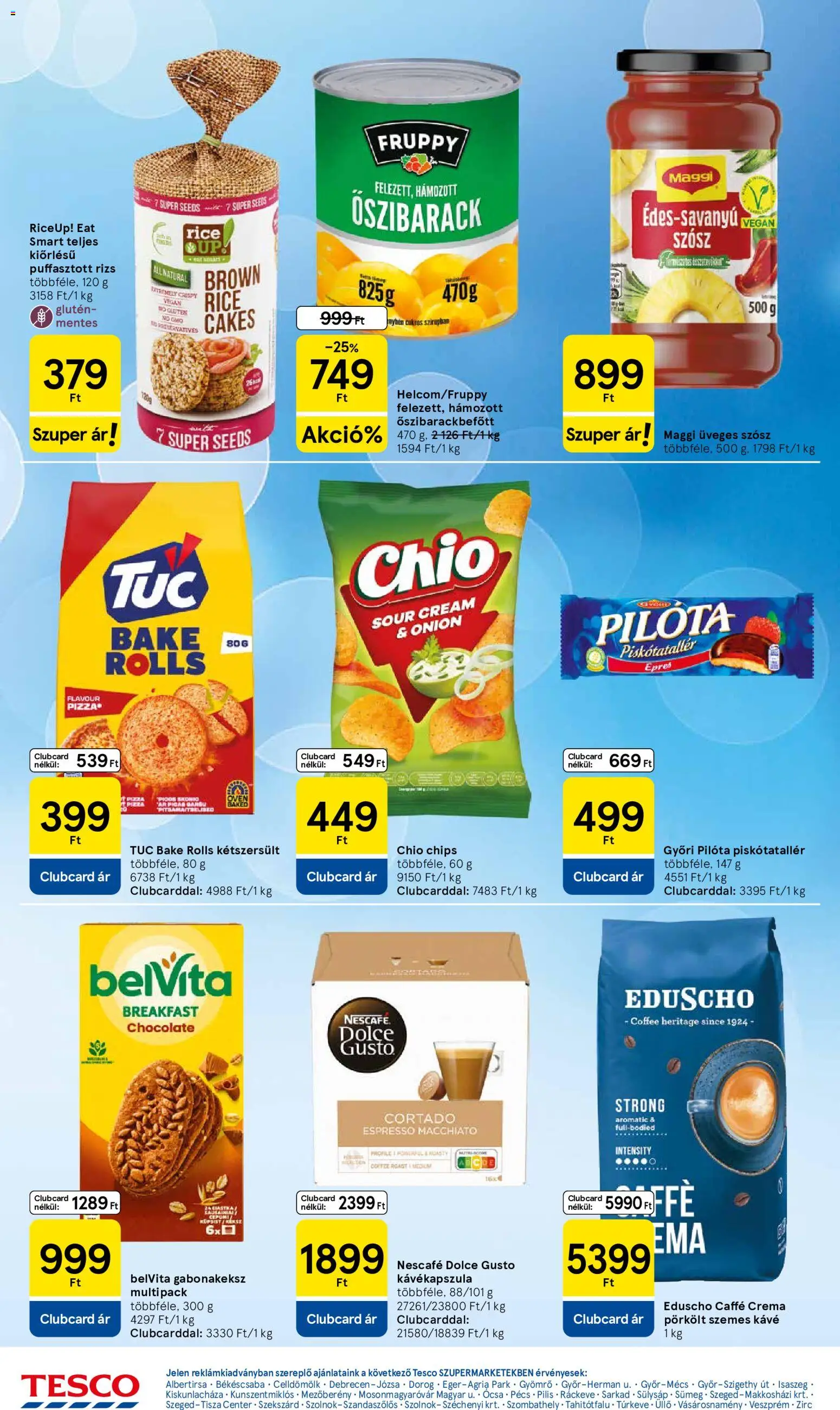 Tesco akciós ujság - amely érvényes a következő dátumtól: 2026.09.10. | Oldal: 4 | Termékek: Nescafé, Őszibarackbefőtt, TUC, Kétszersült