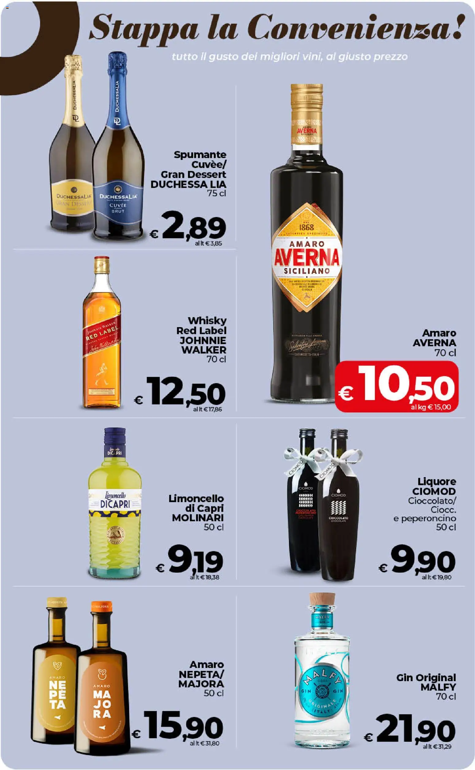 Volantino COOP del 30/06/2026 | Pagina: 35 | Prodotti: Whisky, Spumante, Limoncello, Amaro