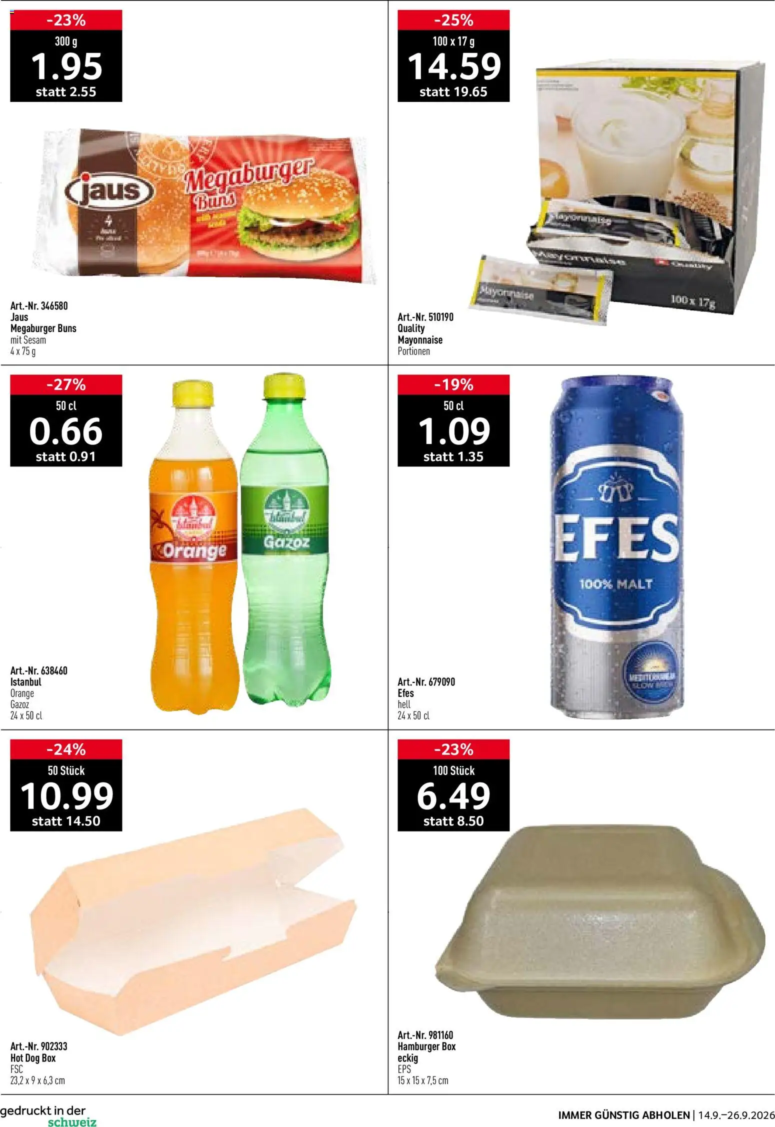 Prodega Aktionen Take Away – gültig ab 14.09.2026 | Seite: 16 | Produkte: Box, Mayonnaise
