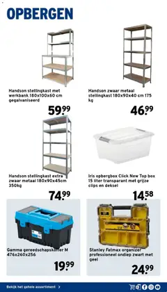 GAMMA folder -  Gereedschap special - Voorbeeld van een folder van GAMMA, geldig van 07-07-2026 | Pagina: 27 | Producten: Gereedschapskoffer, Opbergbox, Box