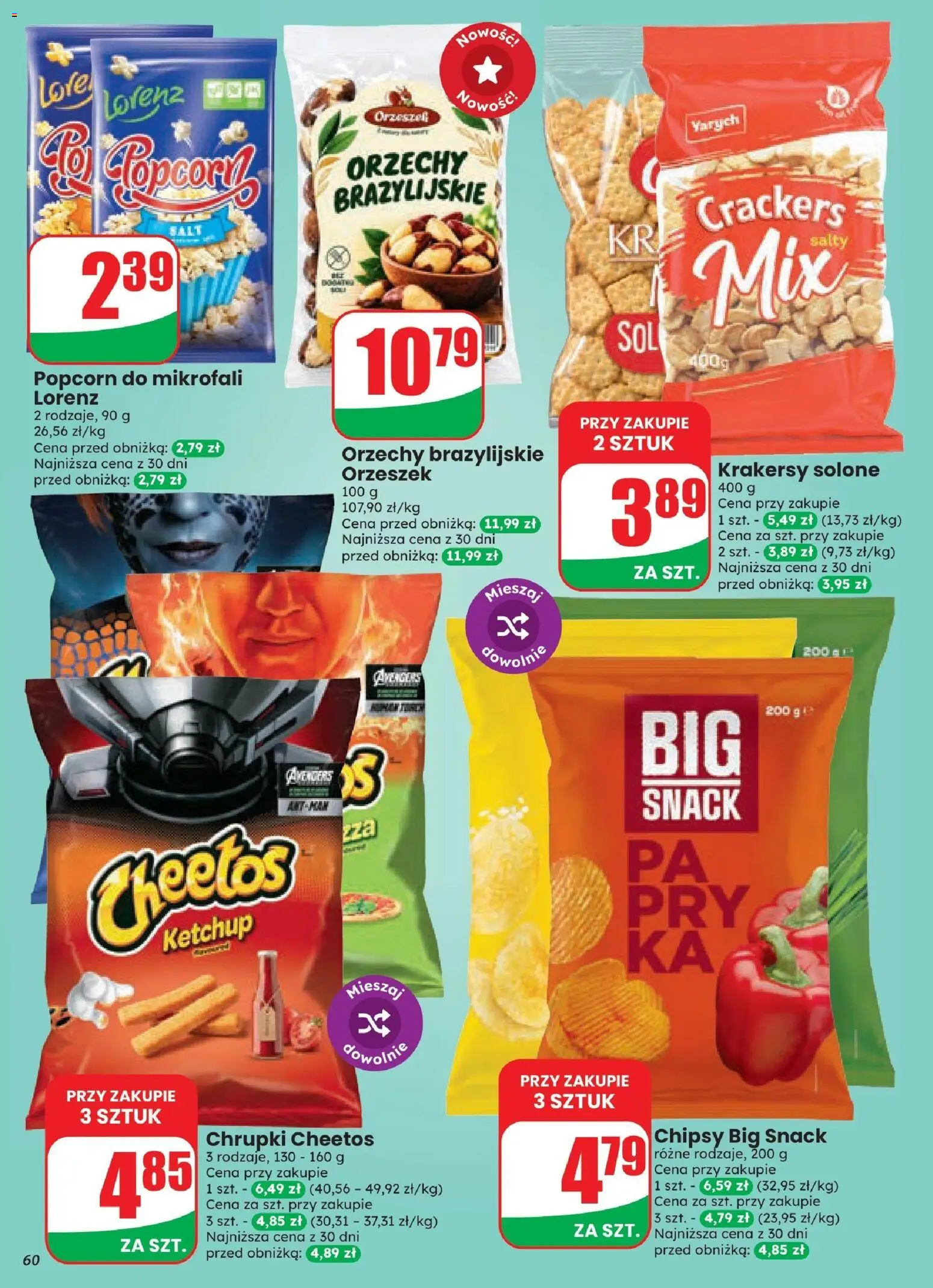 Dino gazetka od 21.10.2026 | Strona: 60 | Produkty: Ketchup, Chrupki, Popcorn, Orzechy