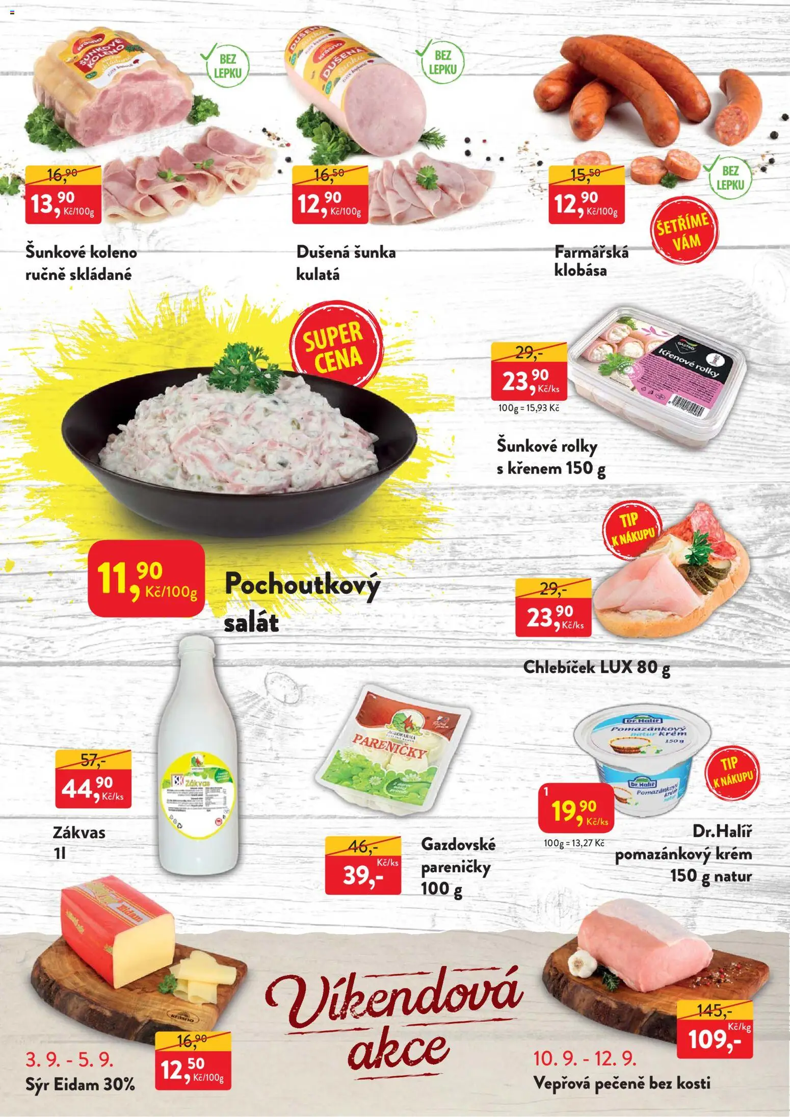 MP Krásno leták od 31.08.2026 | Strana: 4 | Produkty: Sýr, Šunka, Salát, Eidam
