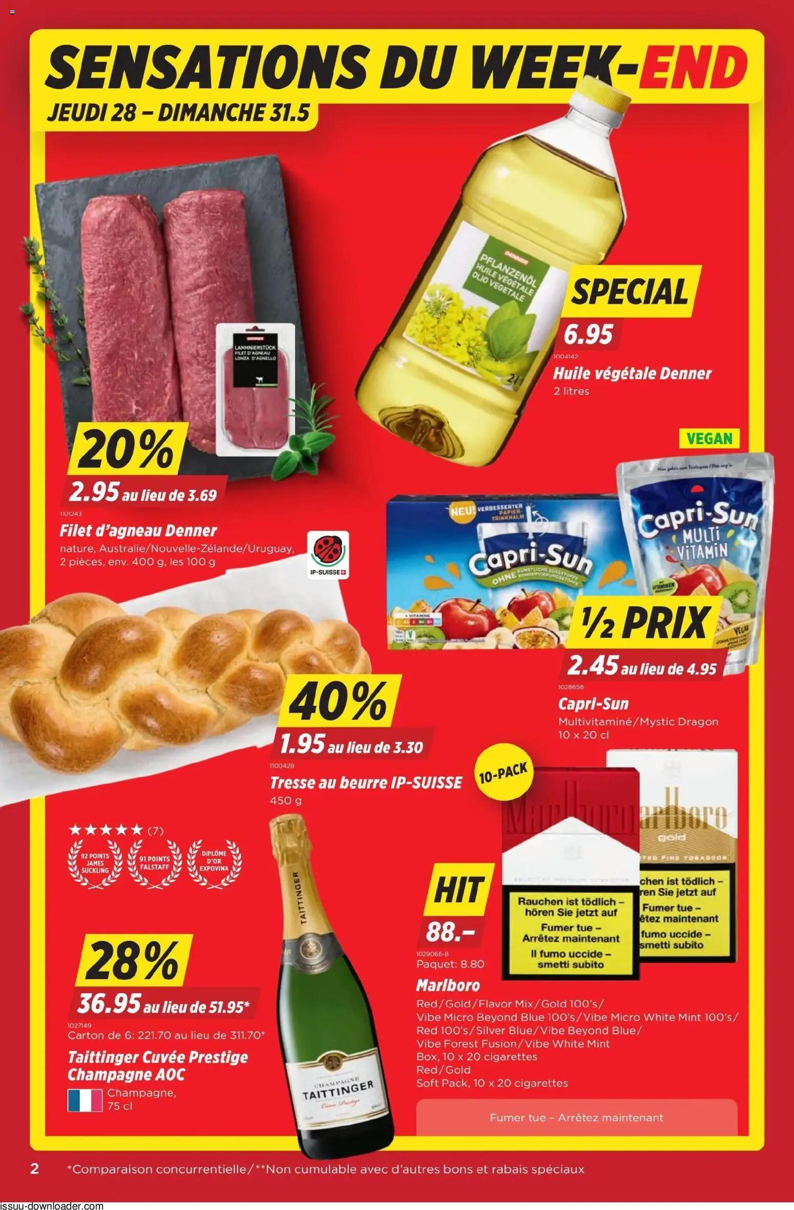Denner aktionen FR – gültig ab 28.05.2026 | Seite: 2 | Produkte: Butter
