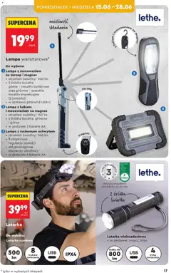 Pogląd oferty "Biedronka gazetka - Hity i inspiracje" - ważna od 13.06.2026 | Strona: 19 | Produkty: Baterie, Lampa, Latarka czołowa