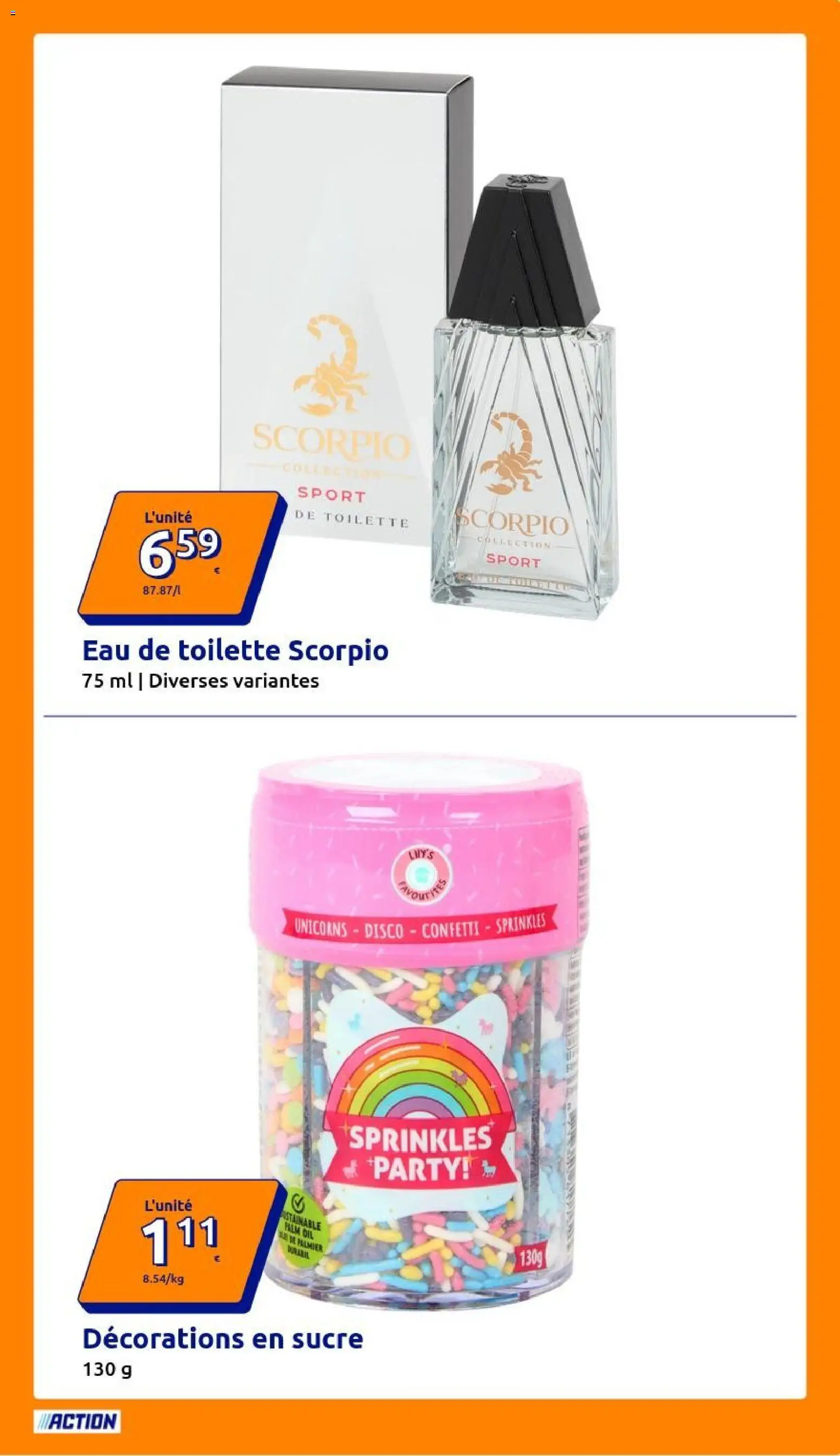 {H1} | Page: 19 | Produits: Sucre, Eau de toilette