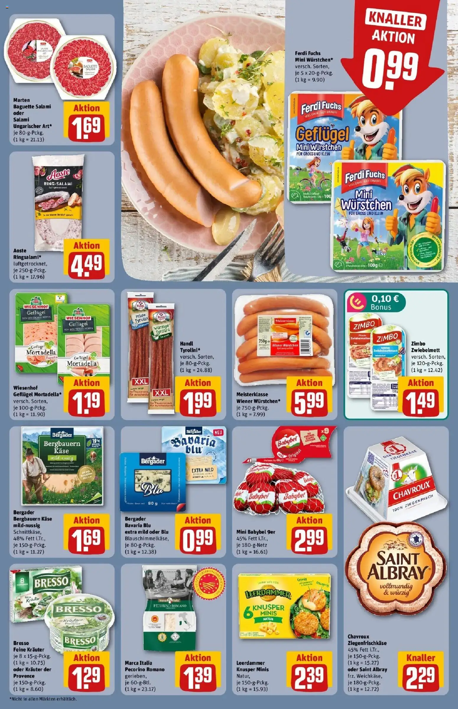 REWE Prospekt ab 07.09.2026 zum Blättern » Angebote | Seite: 17 | Produkte: Wiener wurstchen, Baguette, Paprika, Babybel