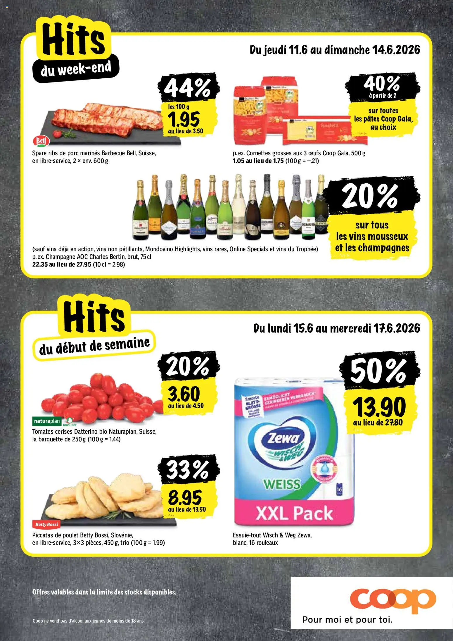 Coop aktionen FR – gültig ab 11.06.2026 | Seite: 20 | Produkte: Spare Ribs