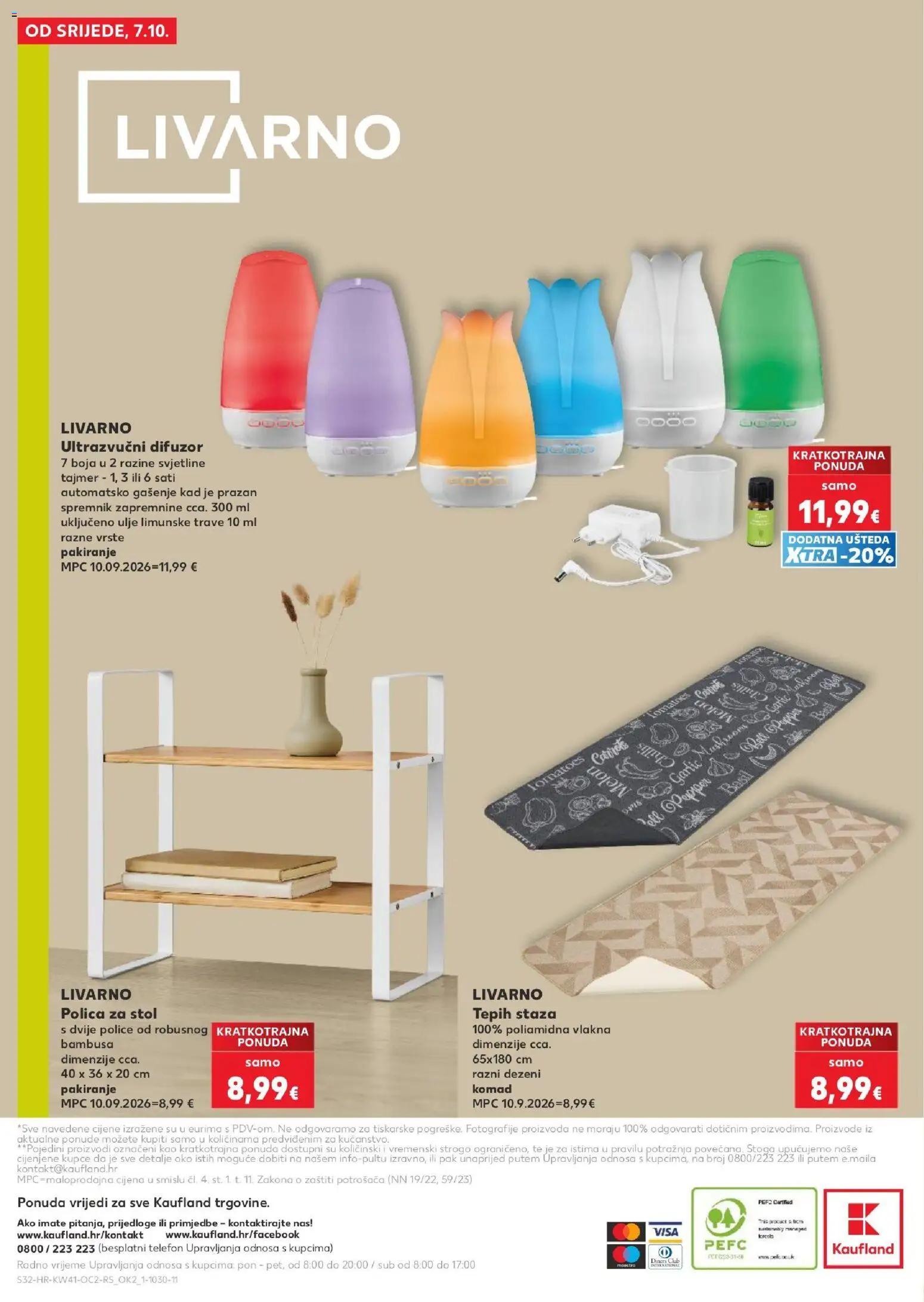 Kaufland katalog | vrijedi od 07.10.2026 | Stranica: 32 | Proizvodi: Polica, Stol, Tepih, Ulje