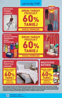 Pogląd oferty "Aldi gazetka" - ważna od 07.09.2026 | Strona: 28 | Produkty: Spodnie, Legginsy, Baterie, Tekstylia