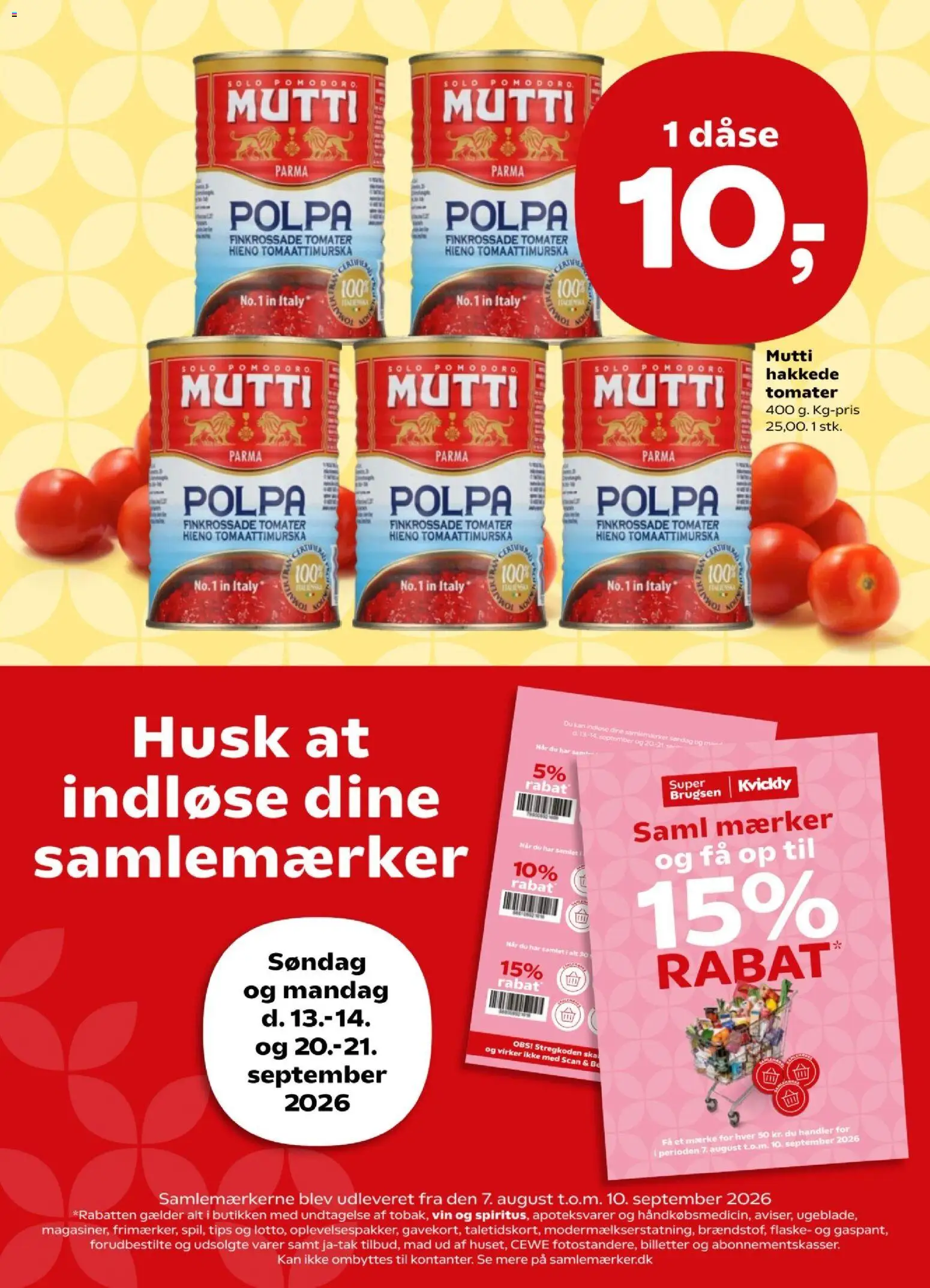 Kvickly tilbudsavis – gyldig fra 11/09/2026 | Side: 3 | Produkter: Vin, Tomater, Hakkede tomater